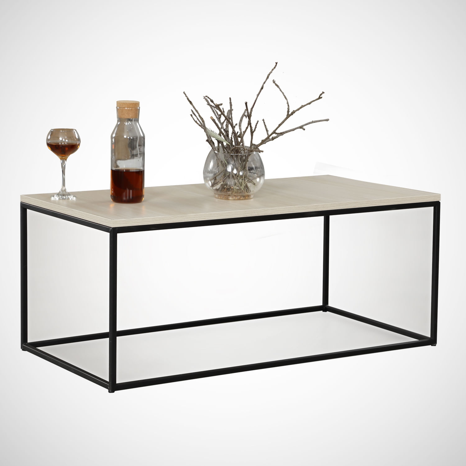 Masuta de cafea, Hanah Home, pal melaminat, stejar, 95x55x43 cm, 801CMY2854 — imaginea 5