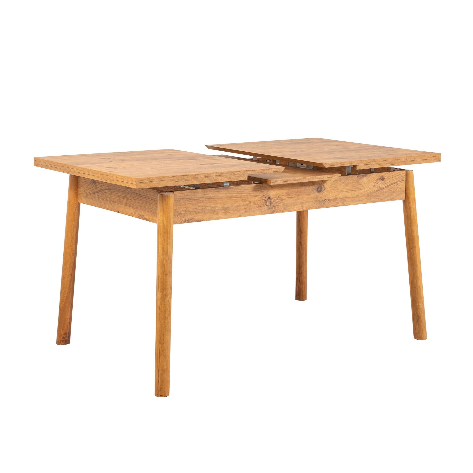 Masa extensibila dining, Hanah Home, pal melaminat, pin atlantic, 120x75x77 cm