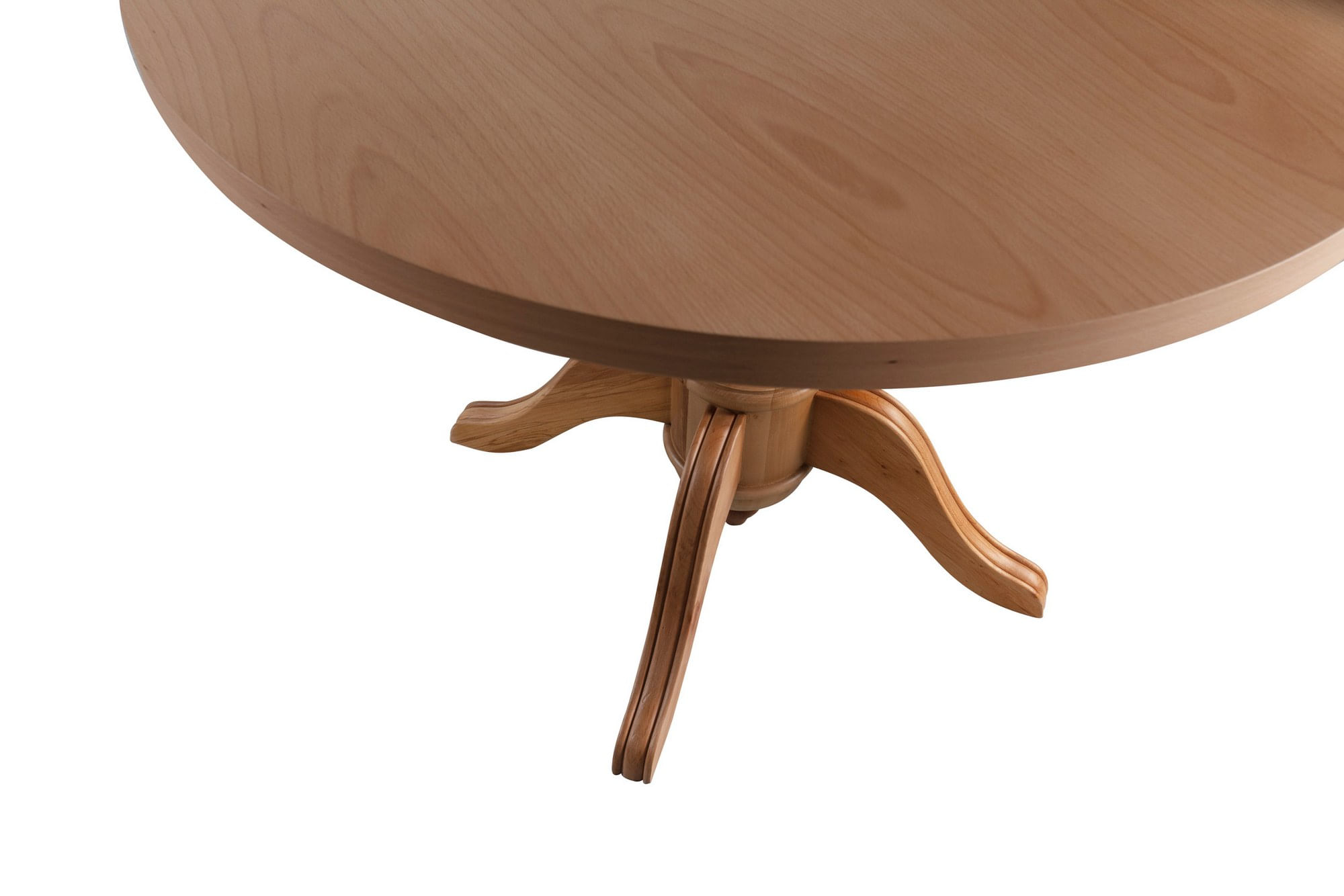 Masa dining, Hanah Home, lemn de fag, natural, 100x100x75 cm