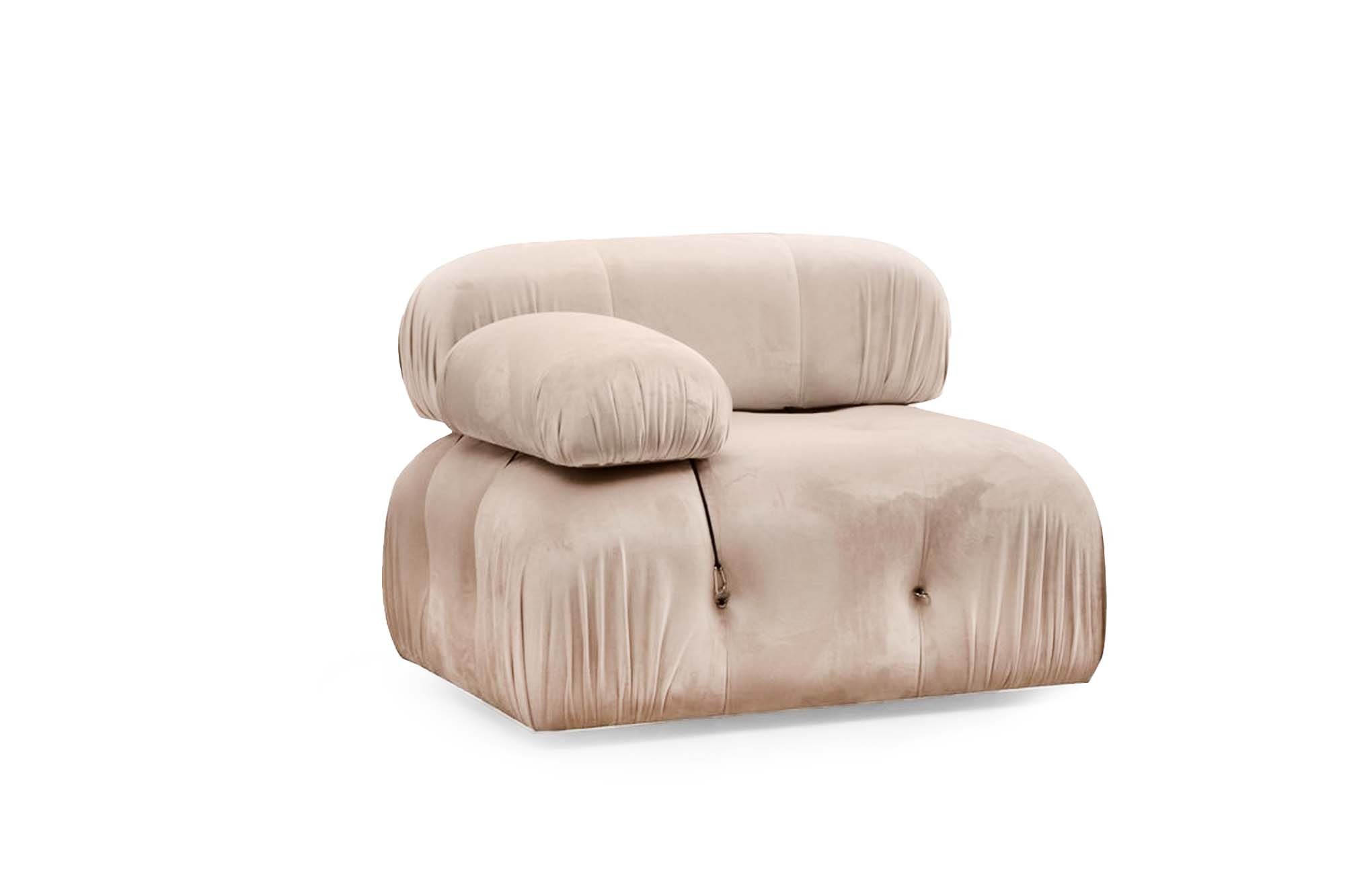 Fotoliu, Hanah Home, lemn fag, crem, 95x95x75 cm — imaginea 3