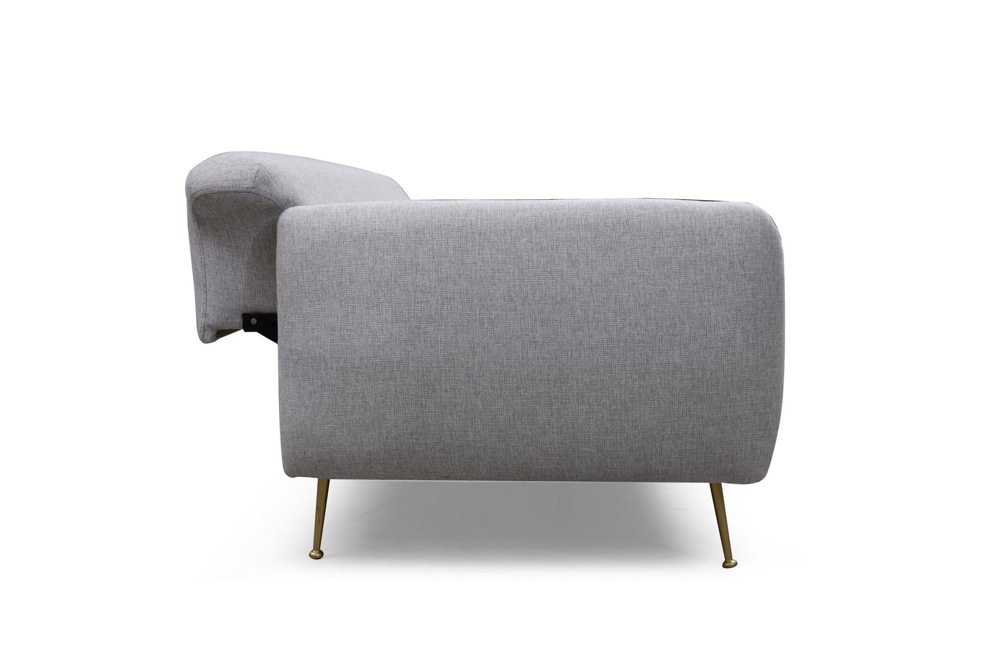 Canapea extensibila 3 locuri, Hanah Home, lemn fag si PAL, gri, 214x98x85 cm — imaginea 5