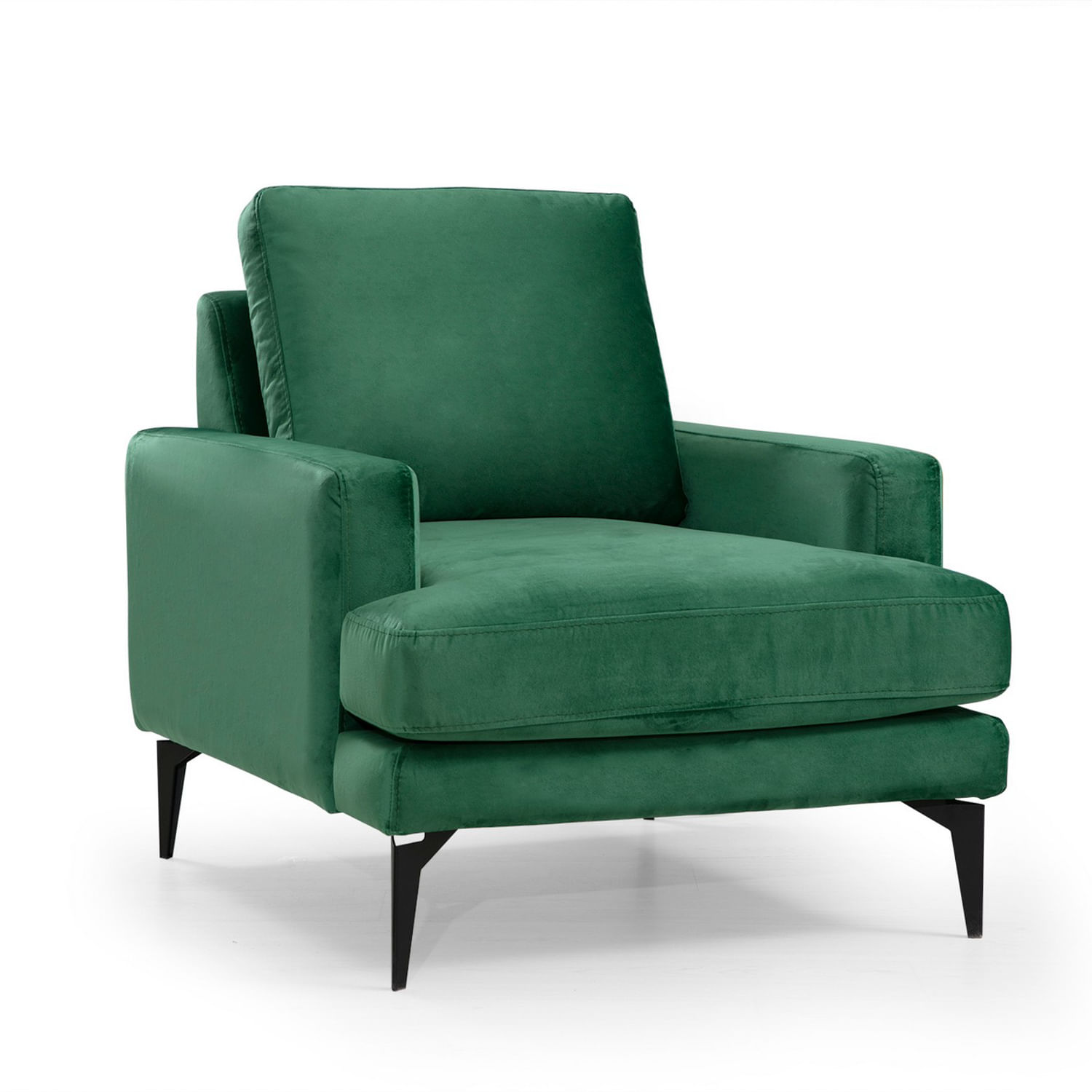 Fotoliu, Hanah Home, poliester, verde, 80x90x88 cm — imaginea 4