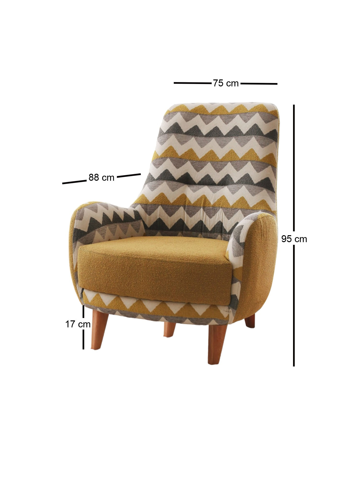 Fotoliu, Atelier Del Sofa, teddy, multicolor, 88x75x95 cm — imaginea 2