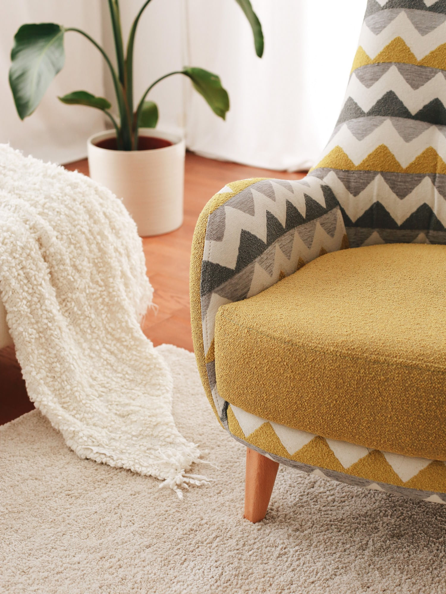 Fotoliu, Atelier Del Sofa, teddy, multicolor, 88x75x95 cm — imaginea 6