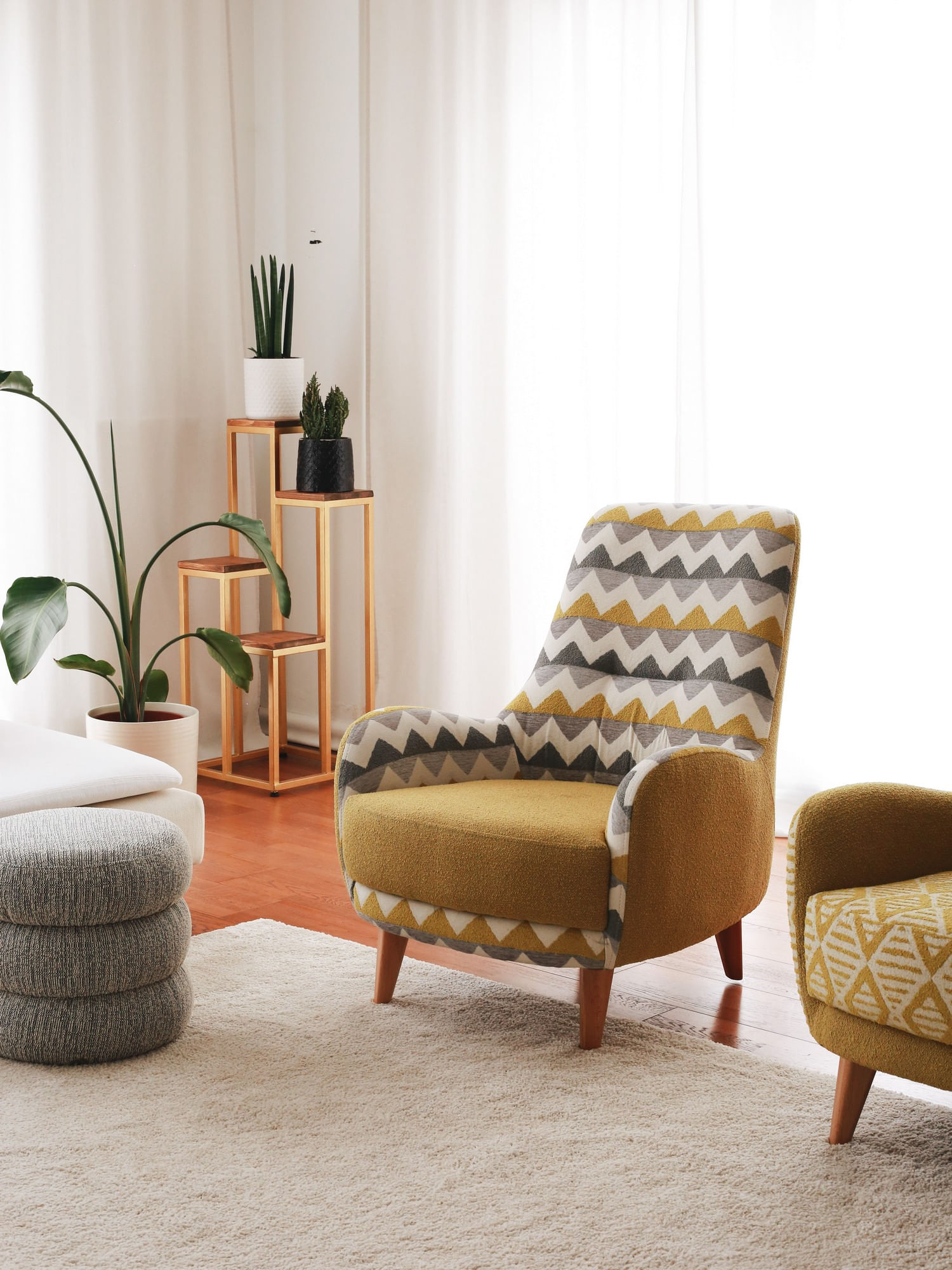 Fotoliu, Atelier Del Sofa, teddy, multicolor, 88x75x95 cm — imaginea 7