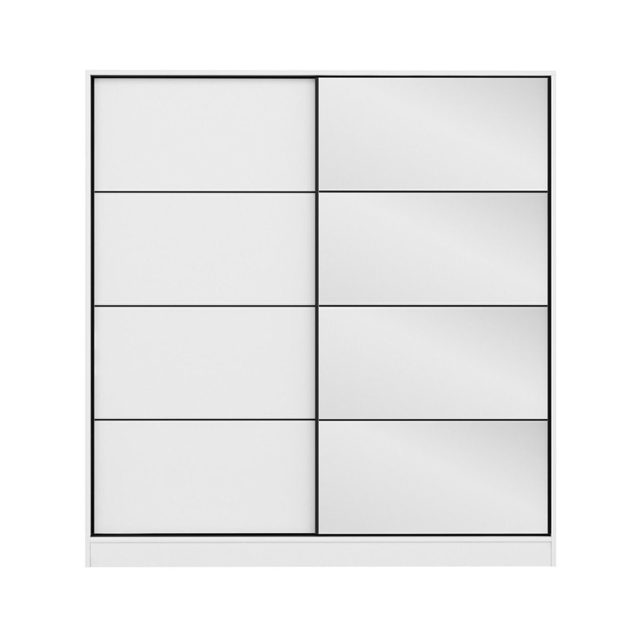 Sifonier, Hanah Home, pal melaminat, alb, 180x52x190 cm — imaginea 2