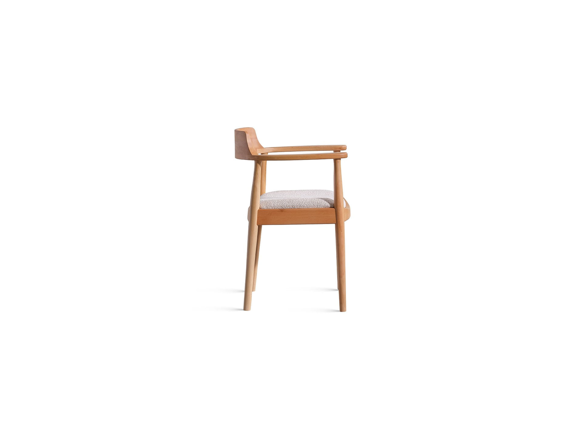 Fotoliu, Hanah Home, lemn de fag, stofa teddy, natural, 62x44x80 cm — imaginea 5