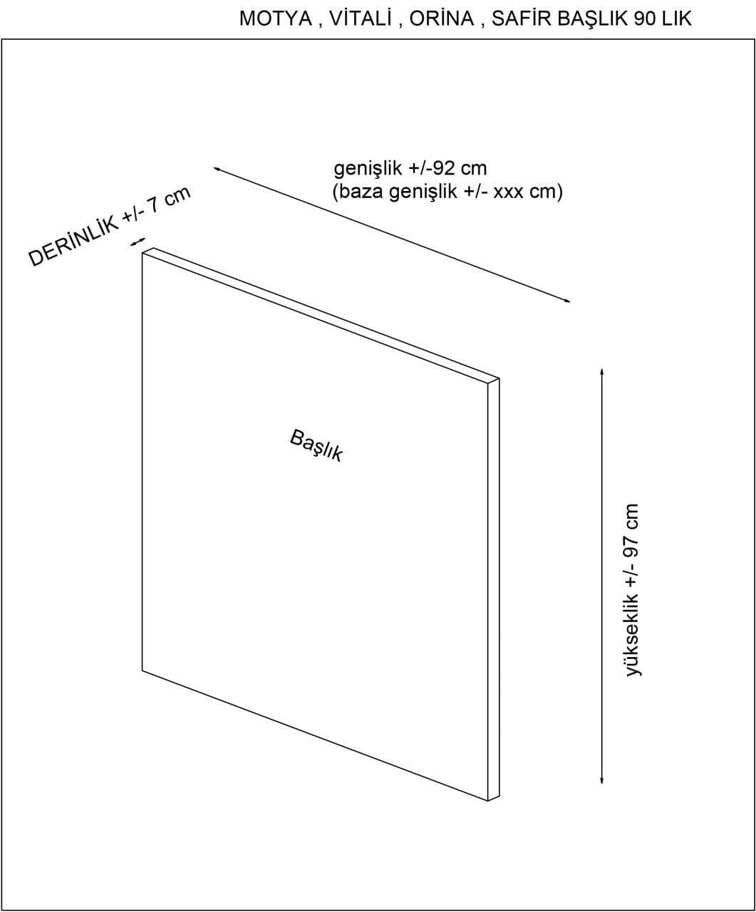 Tablie de pat, Hanah Home, pal, gri, 97x120x7 cm