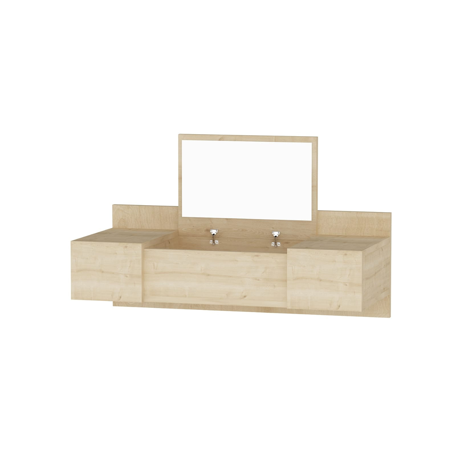 Masa de machiaj, Hanah Home, pal melaminat, stejar safir, 100x33x39.1 cm — imaginea 3