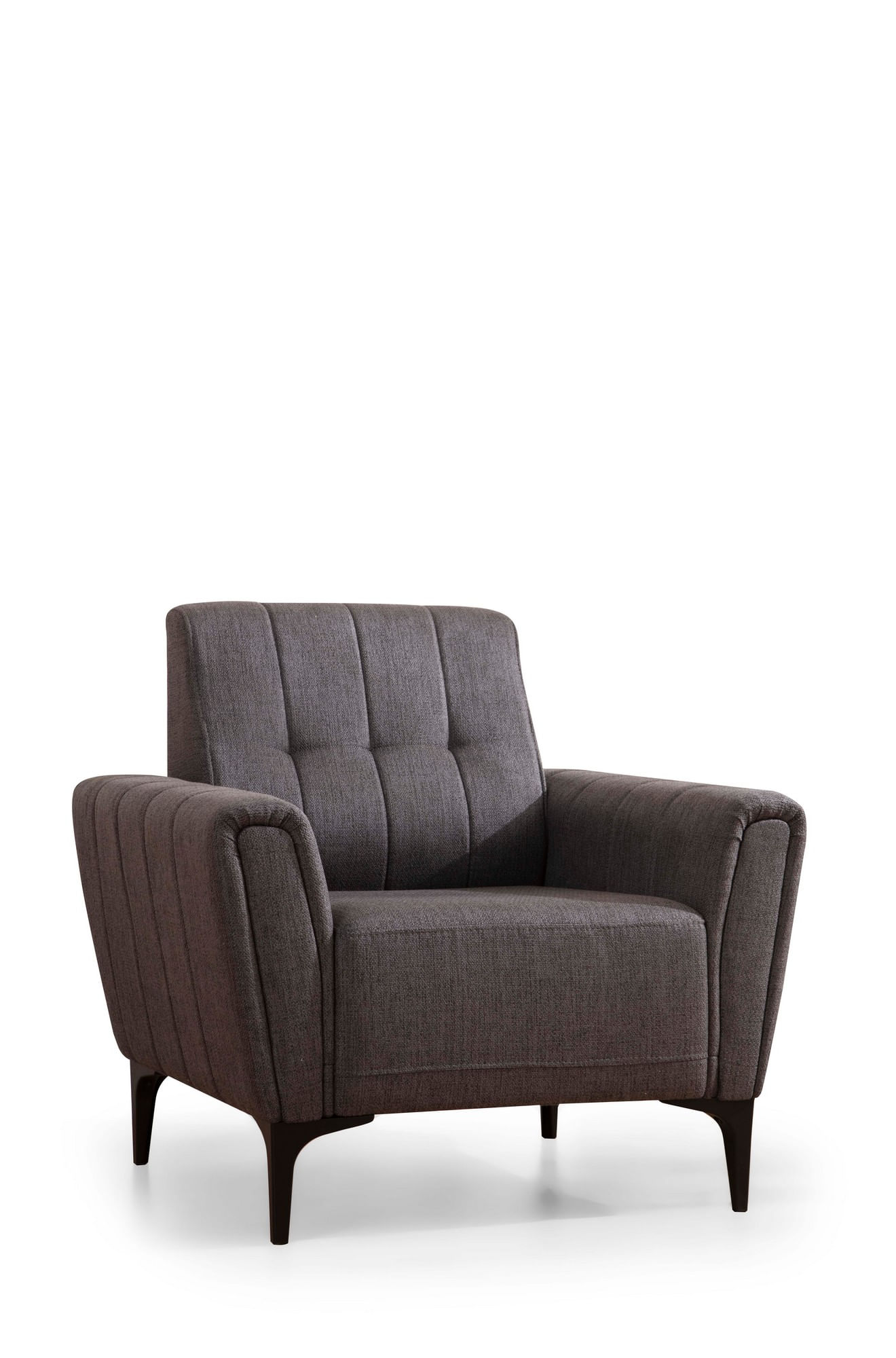 Fotoliu, Atelier Del Sofa, lemn de fag, gri inchis, 90x95x77 cm — imaginea 3