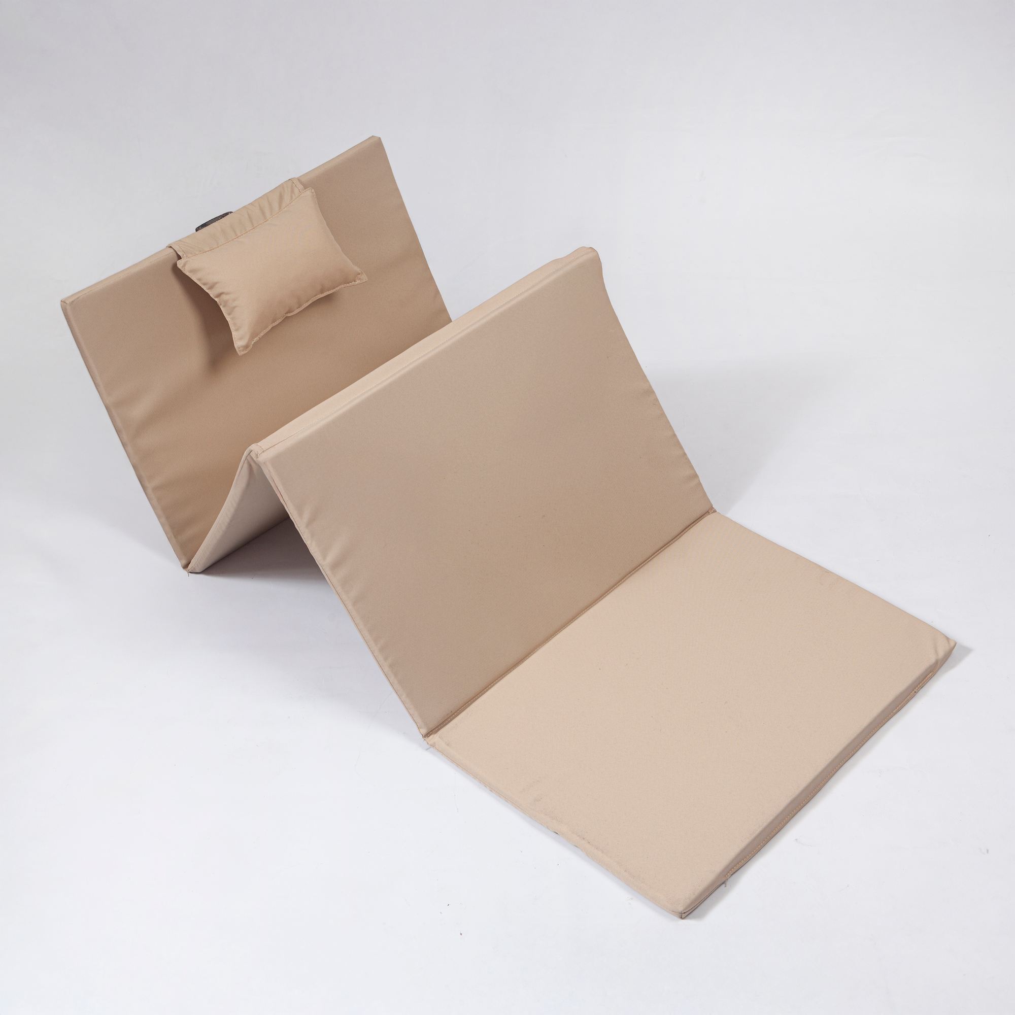 Saltea pliabila, Hanah Home, spuma, crem, 55x180x5 cm