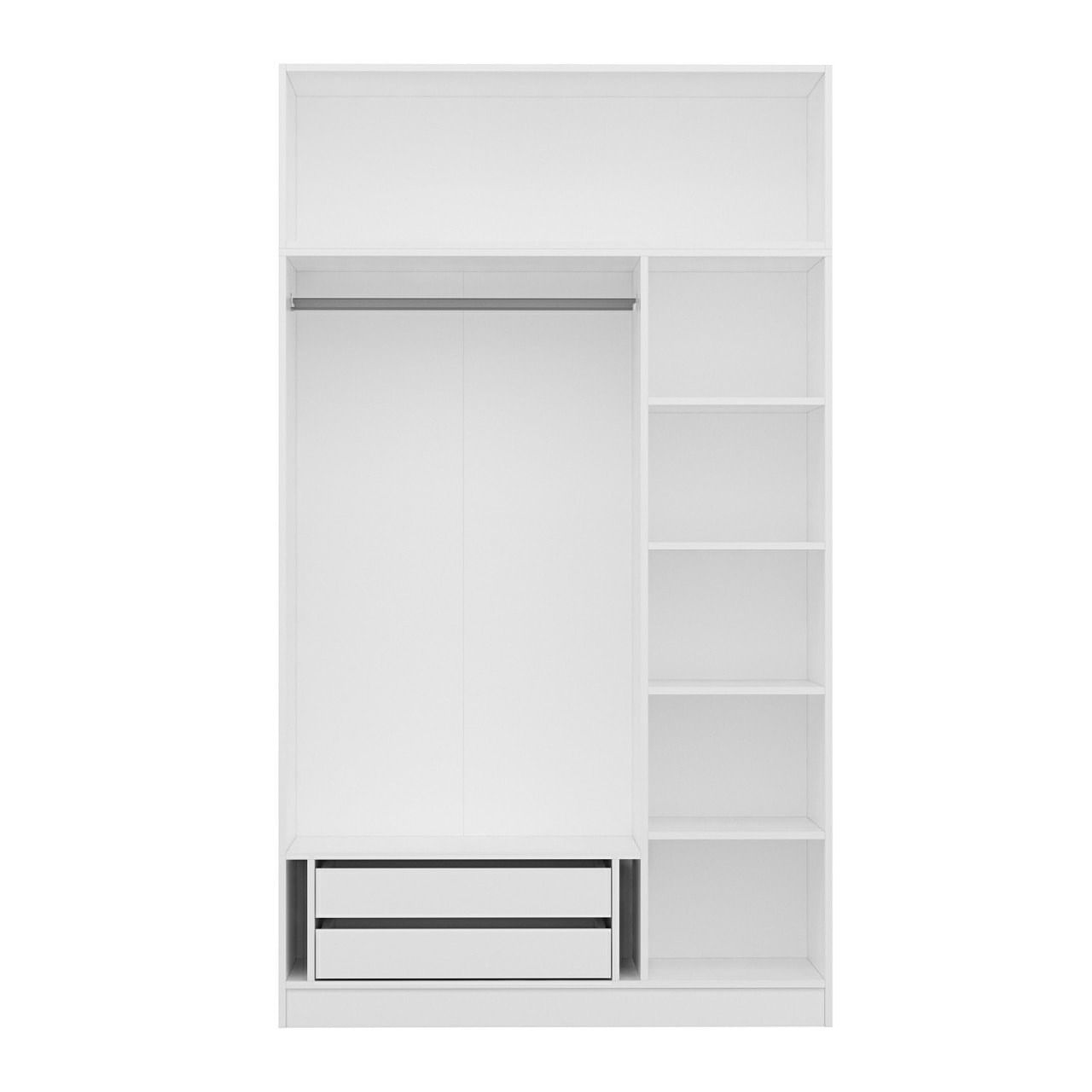 Sifonier, Hanah Home, pal melaminat, alb, 135x52x235 cm — imaginea 7