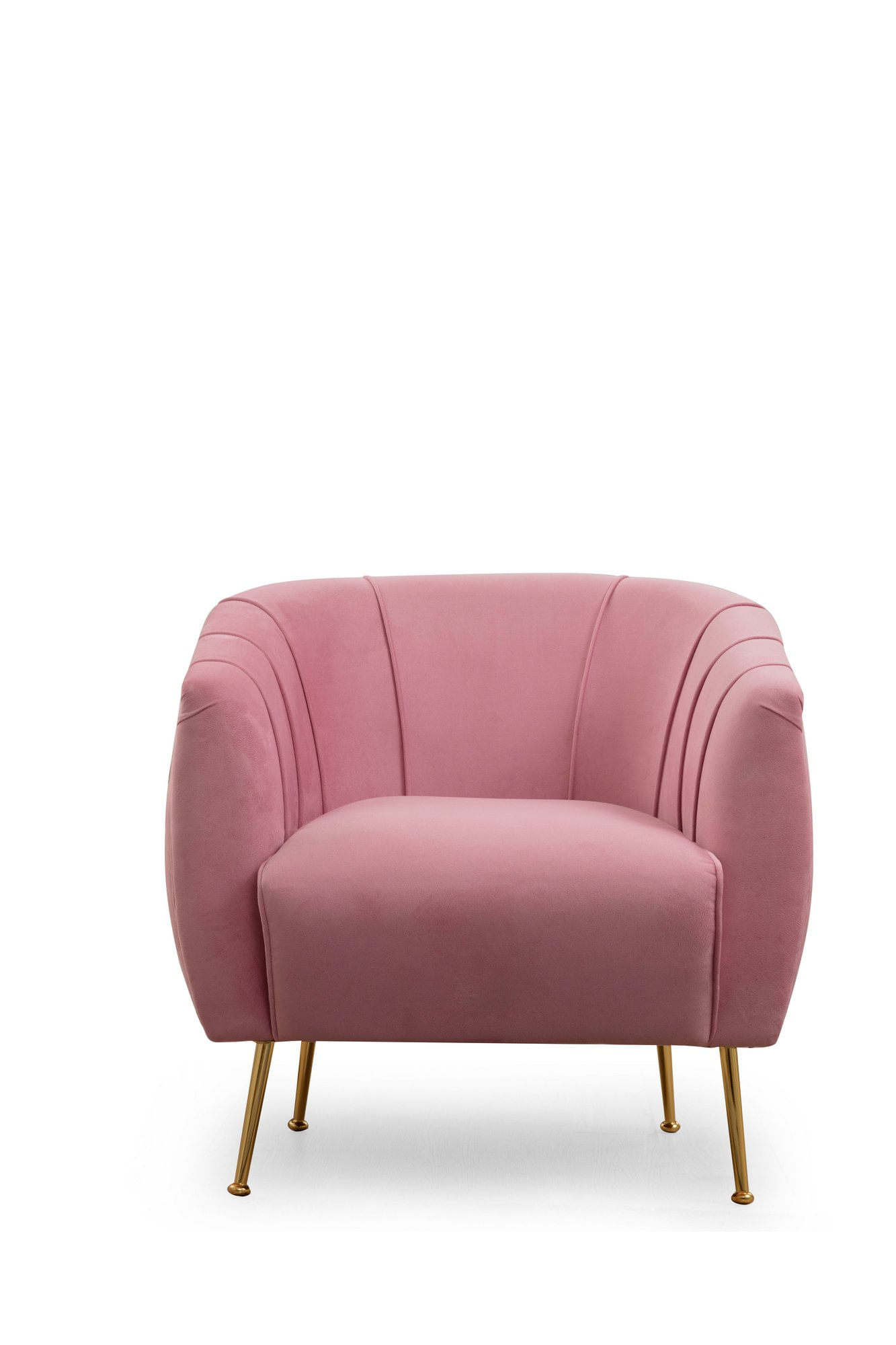 Fotoliu, Atelier Del Sofa, lemn fag si pal, dusty rose, 85x85x80 cm — imaginea 4
