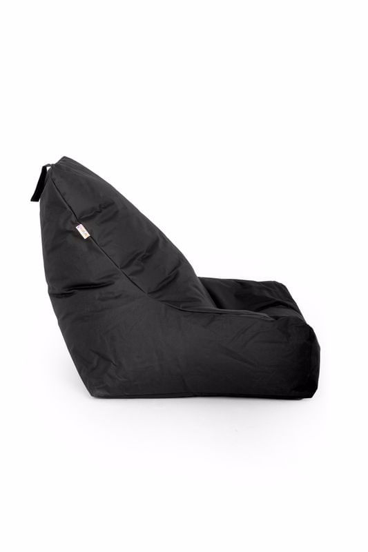 Fotoliu tip bean bag, Atelier Del Sofa, poliester impermeabil, negru, 75x55x80 cm — imaginea 4