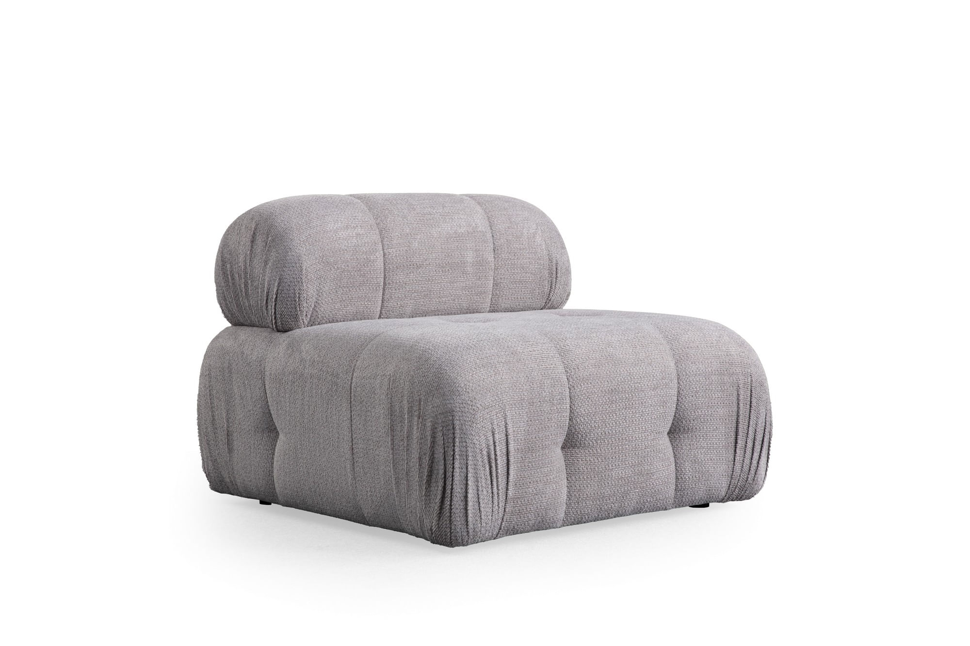 Canapea 3 locuri, Atelier Del Sofa, lemn fag si pal, gri deschis, 290x95x75 cm — imaginea 2