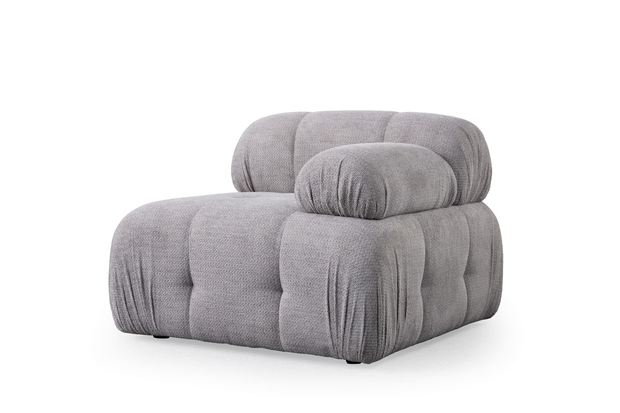 Canapea 3 locuri, Atelier Del Sofa, lemn fag si pal, gri deschis, 290x95x75 cm — imaginea 3