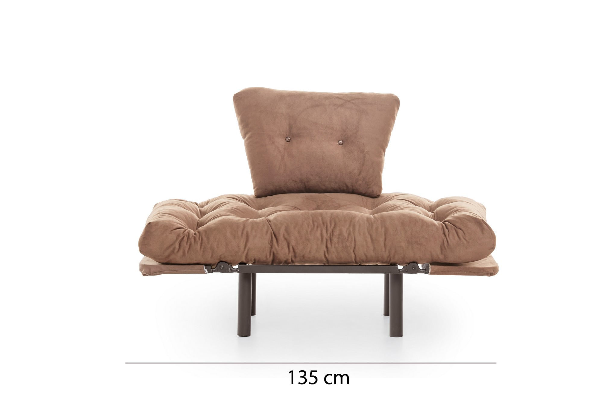 Fotoliu, Atelier Del Sofa, metal, maro deschis, 95x85x70 cm — imaginea 4