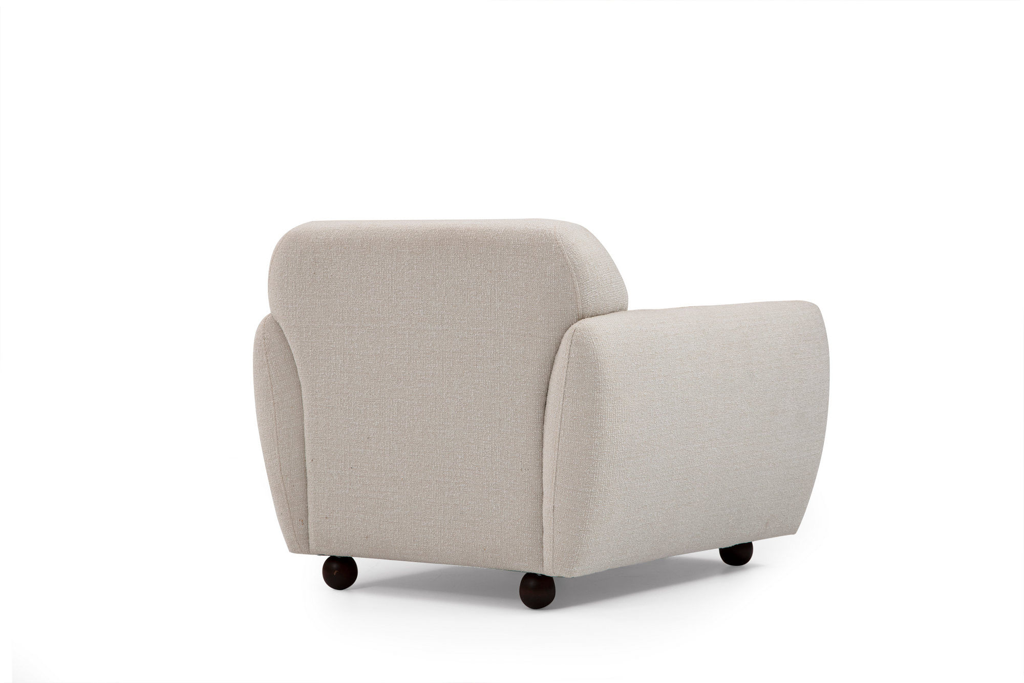 Fotoliu, Hanah Home, poliester, crem, 90x86x86 cm — imaginea 2