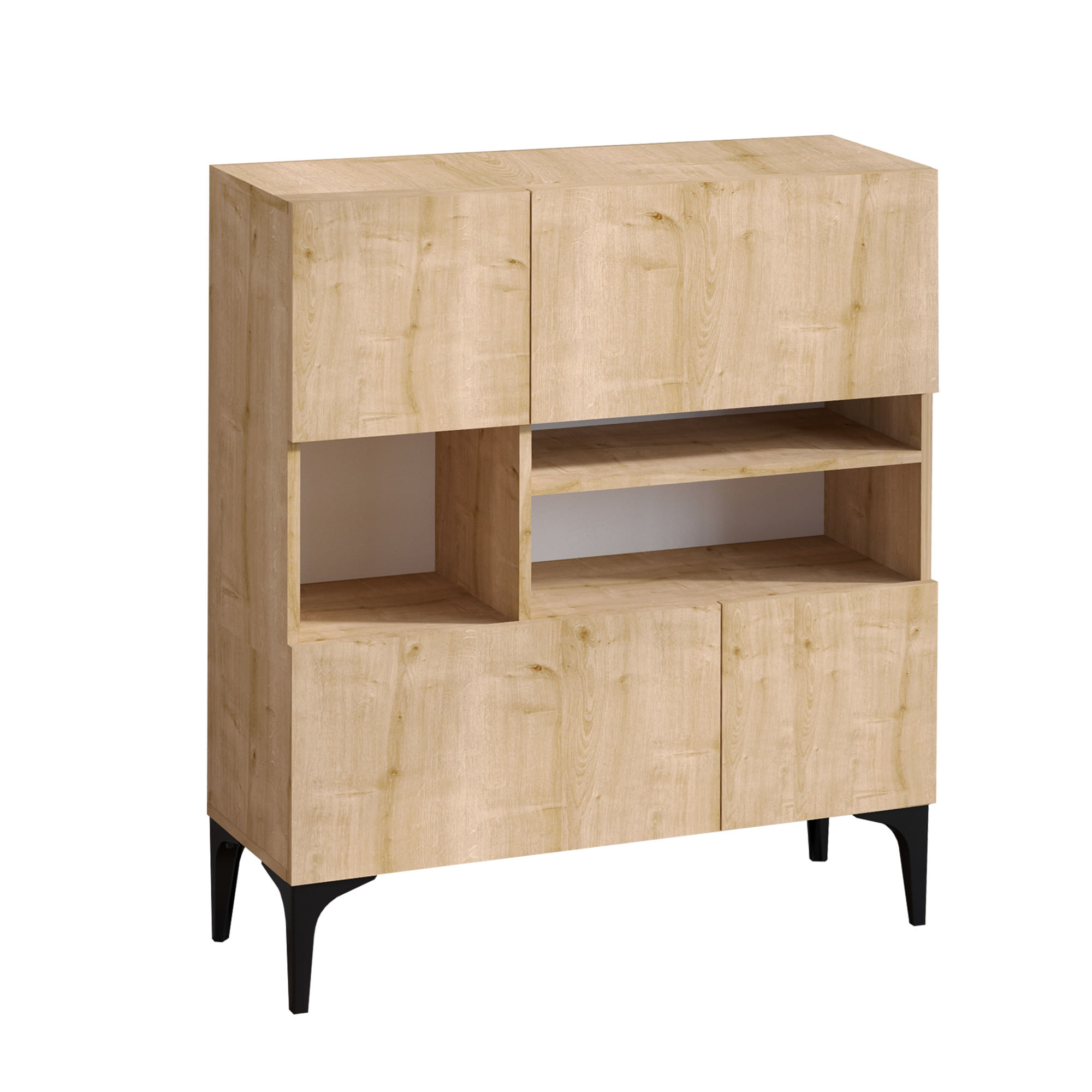 Consola, Hanah Home, pal melaminat, stejar safir, 100x35x125 cm — imaginea 3