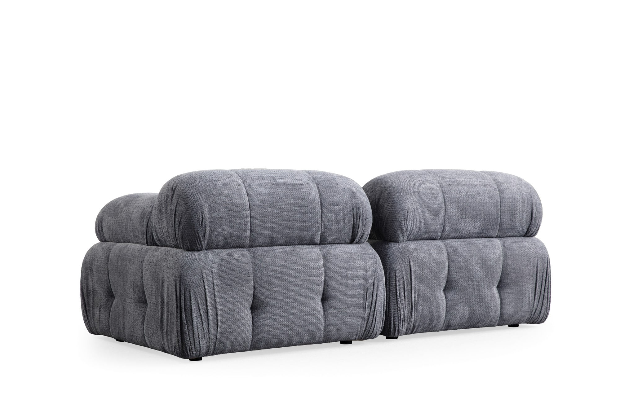 Canapea 2 locuri, Atelier Del Sofa, poliester, gri, 190x95x75 cm — imaginea 4
