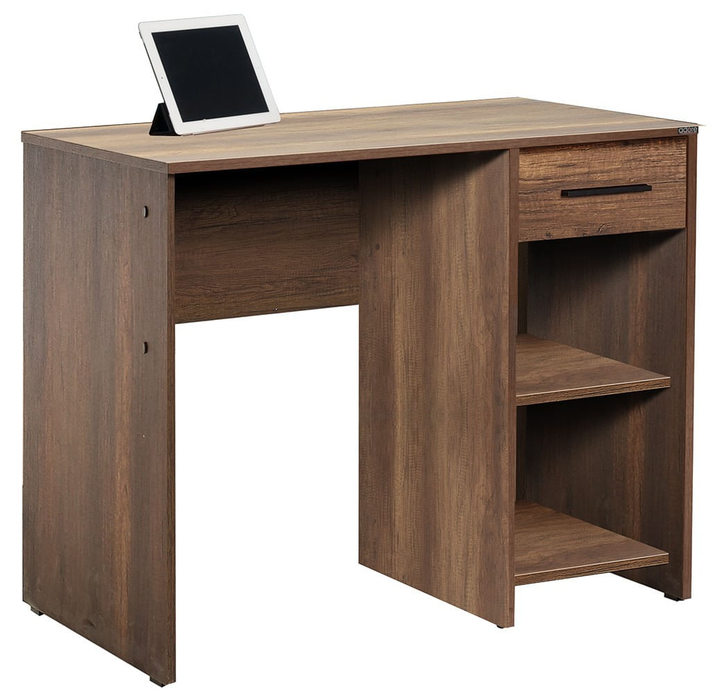 Birou de studiu, Hanah Home, pal melaminat, oslo si nuc, 90x55x75 cm