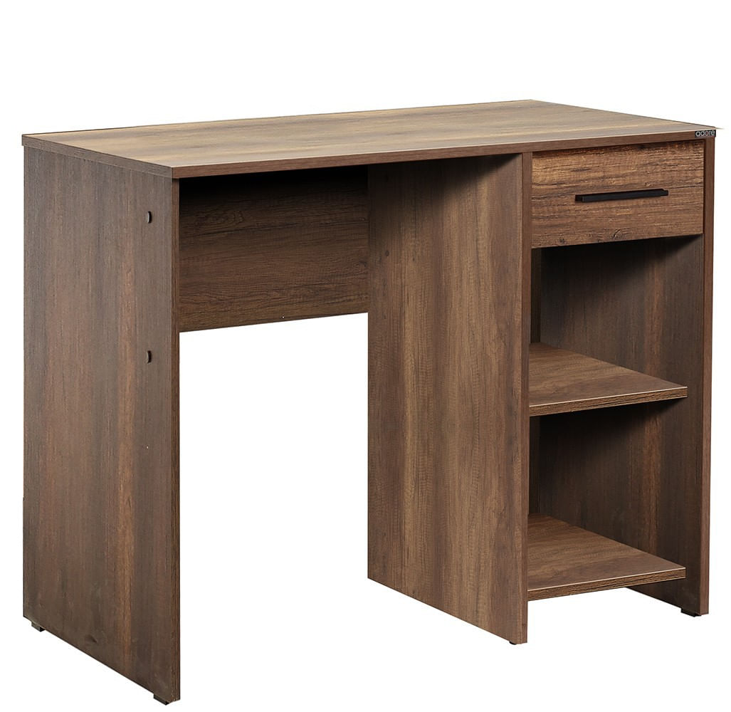 Birou de studiu, Hanah Home, pal melaminat, oslo si nuc, 90x55x75 cm — imaginea 2