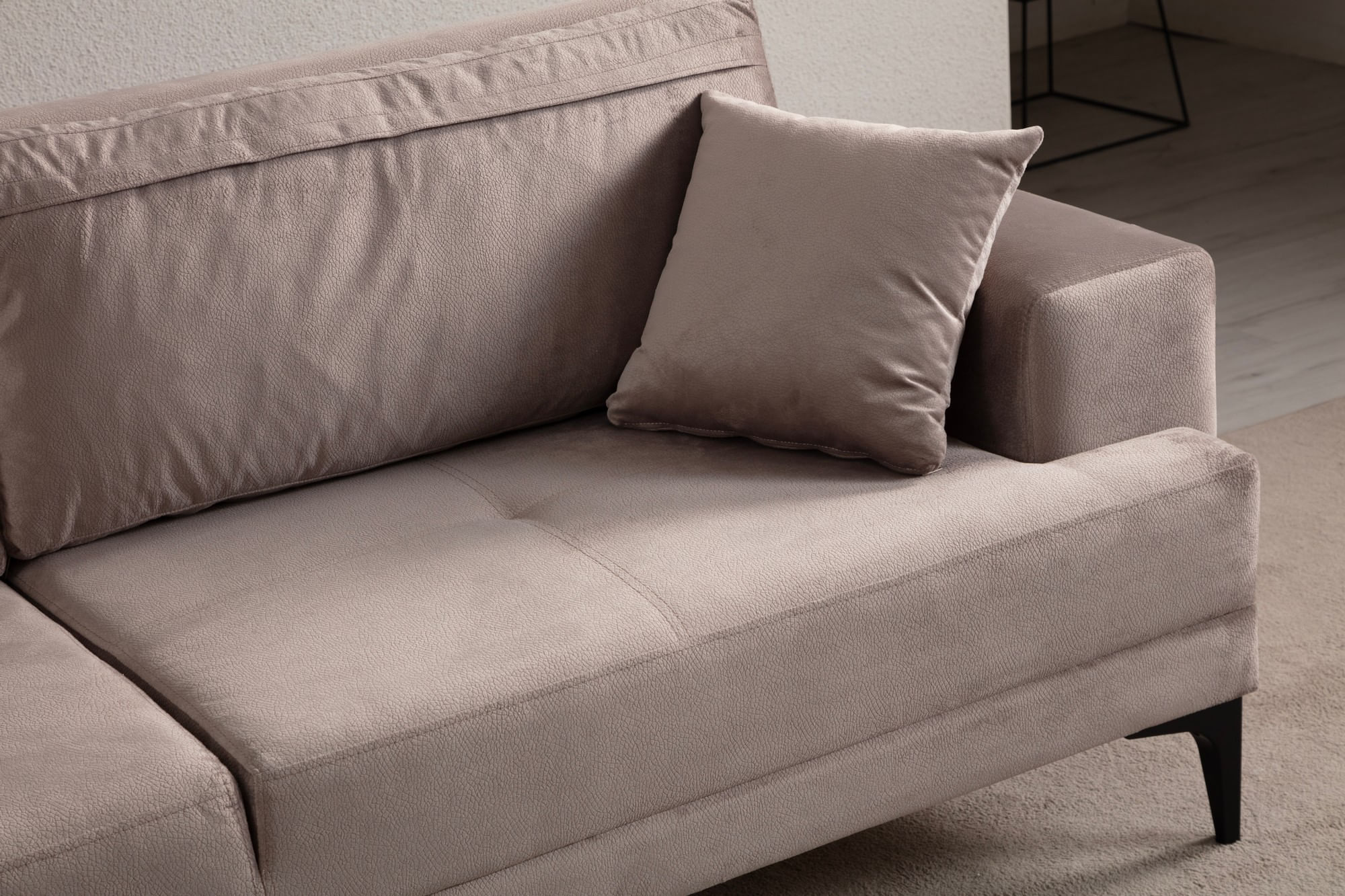 Canapea 3 locuri, Atelier Del Sofa, lemn fag, bej, 234x100x78 cm — imaginea 2