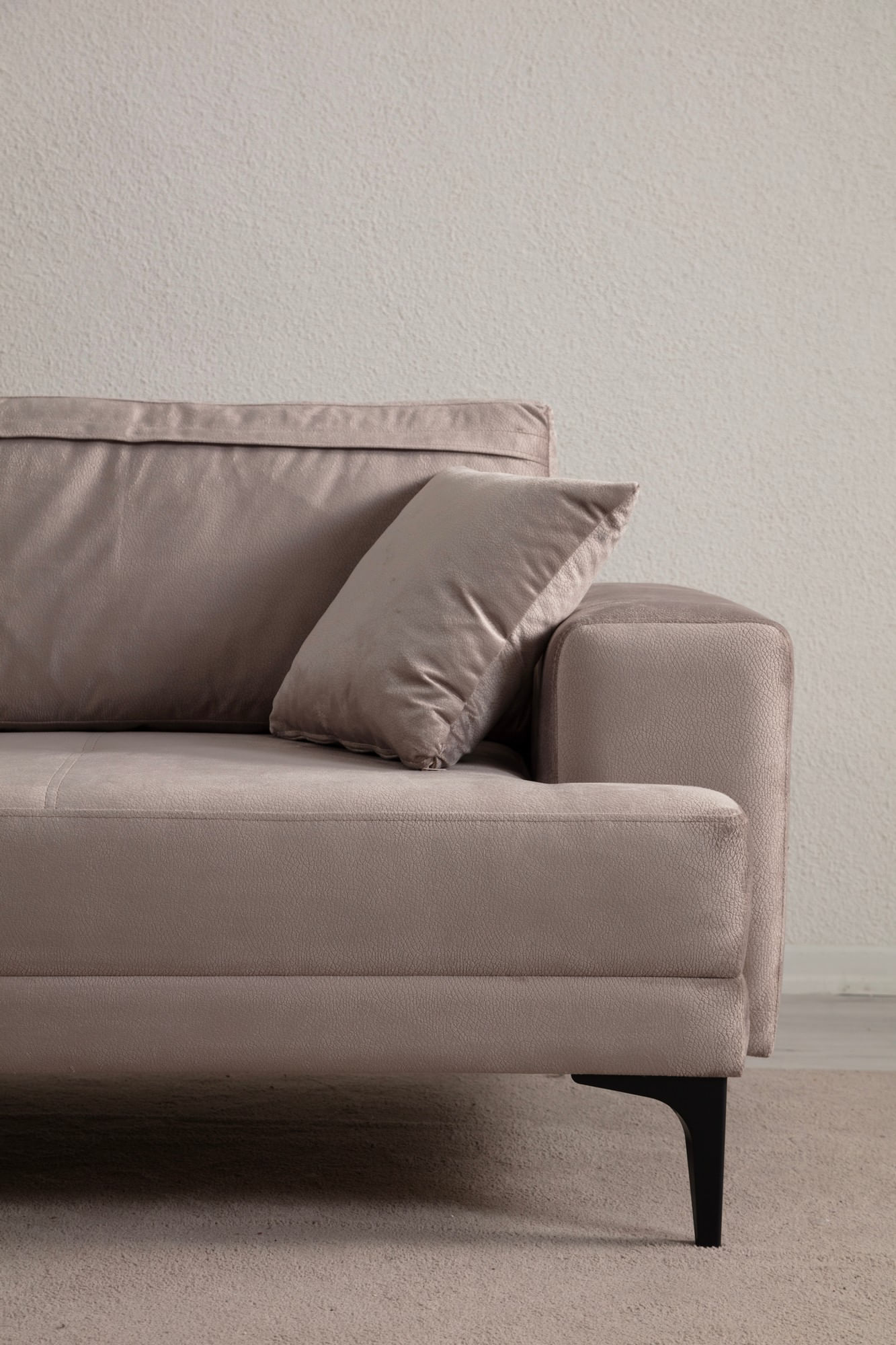 Canapea 3 locuri, Atelier Del Sofa, lemn fag, bej, 234x100x78 cm — imaginea 8