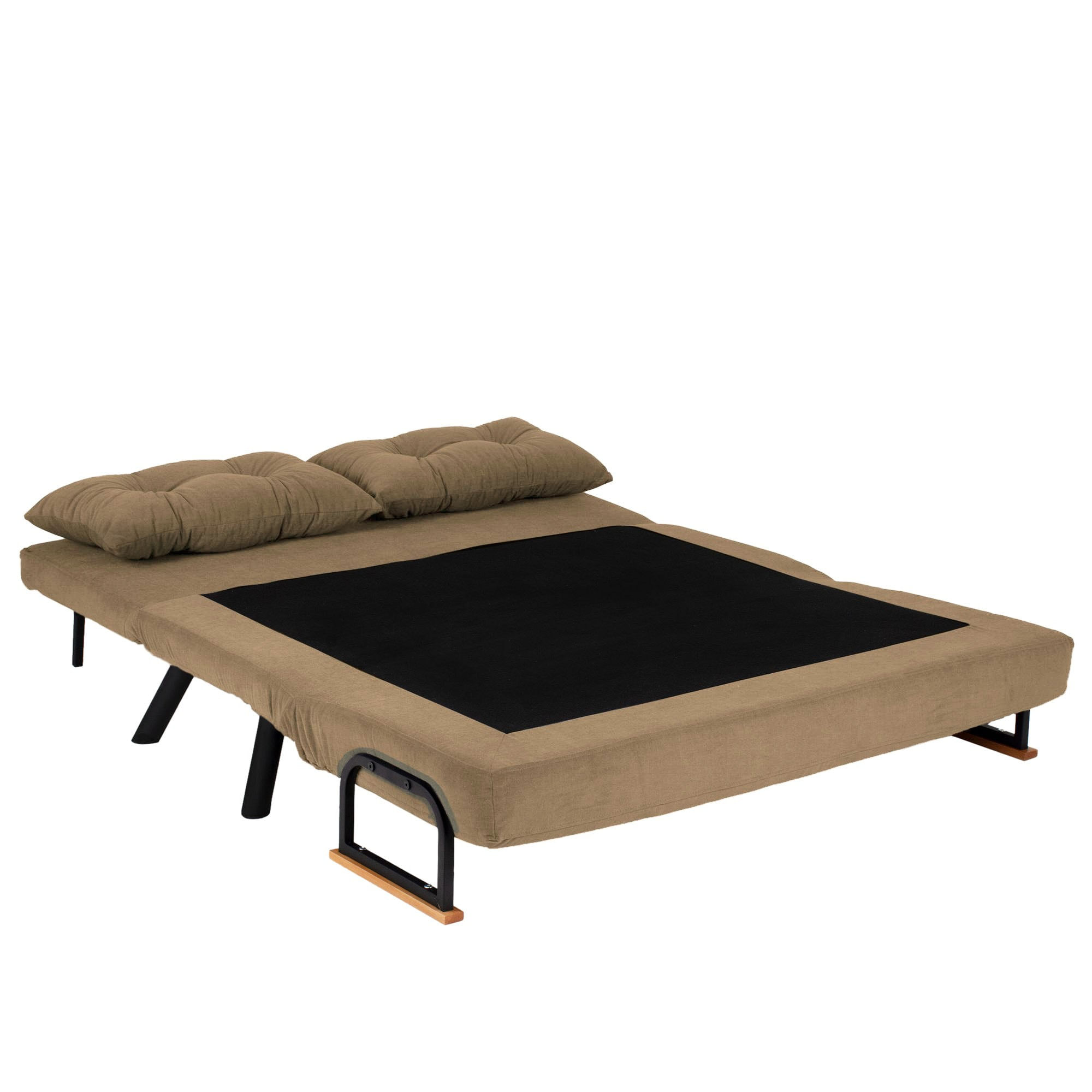 Canapea extensibila, Atelier Del Sofa, metal, poliester, maro deschis, 175x133 cm — imaginea 3