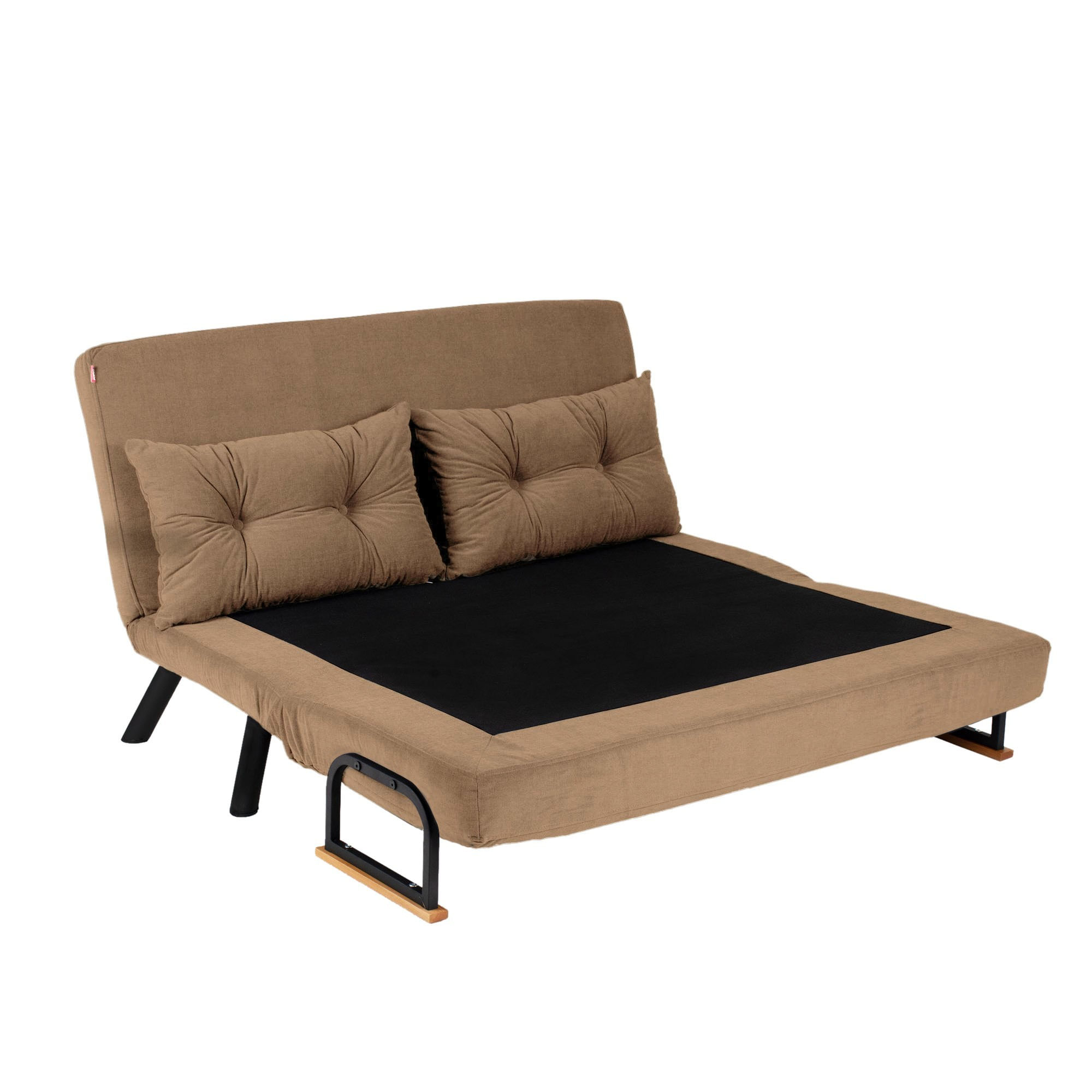 Canapea extensibila, Atelier Del Sofa, metal, poliester, maro deschis, 175x133 cm — imaginea 4