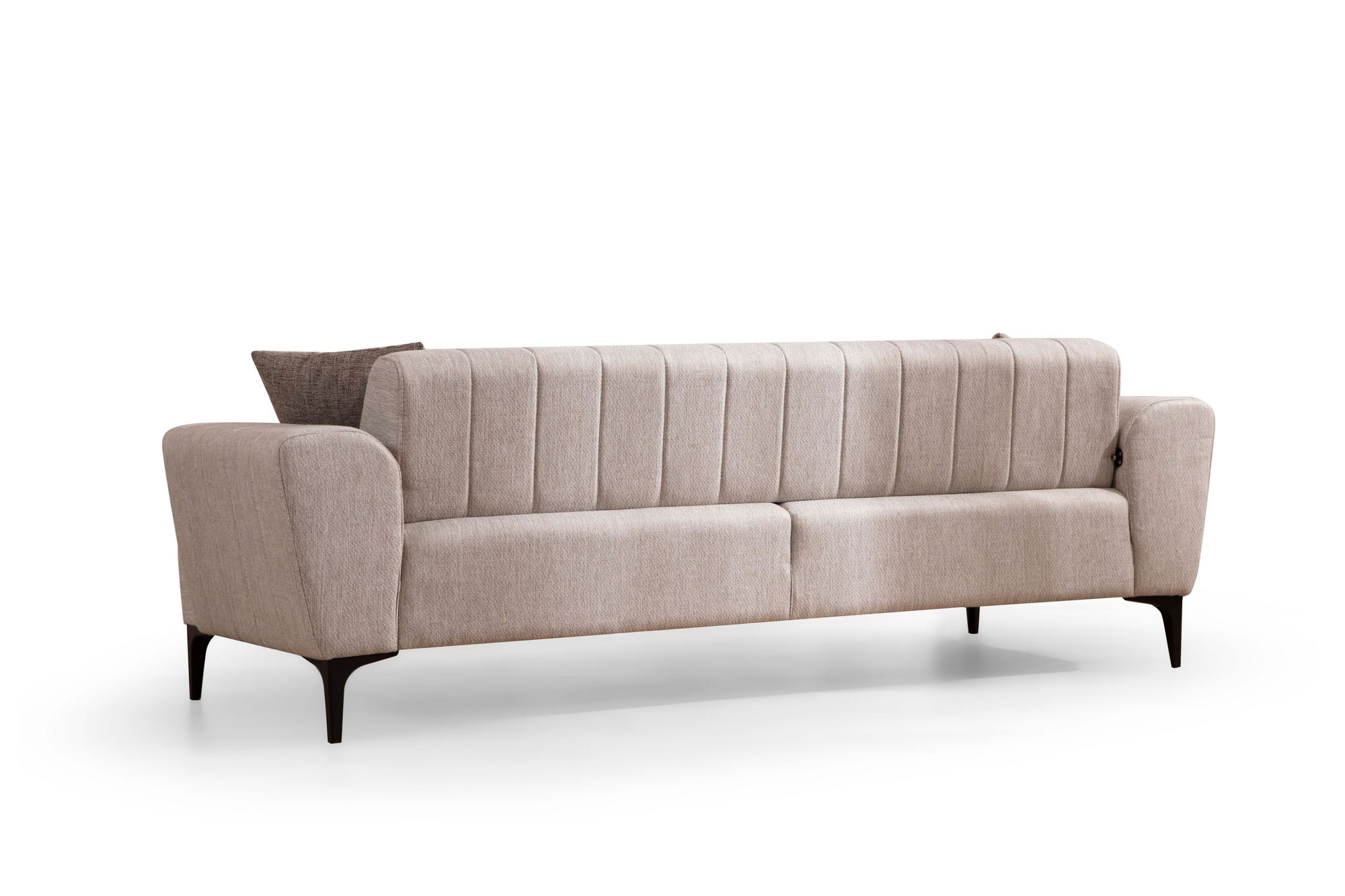 Canapea extensibila 3 locuri, Atelier Del Sofa, lemn de fag, bej, 230x95x77 cm — imaginea 5