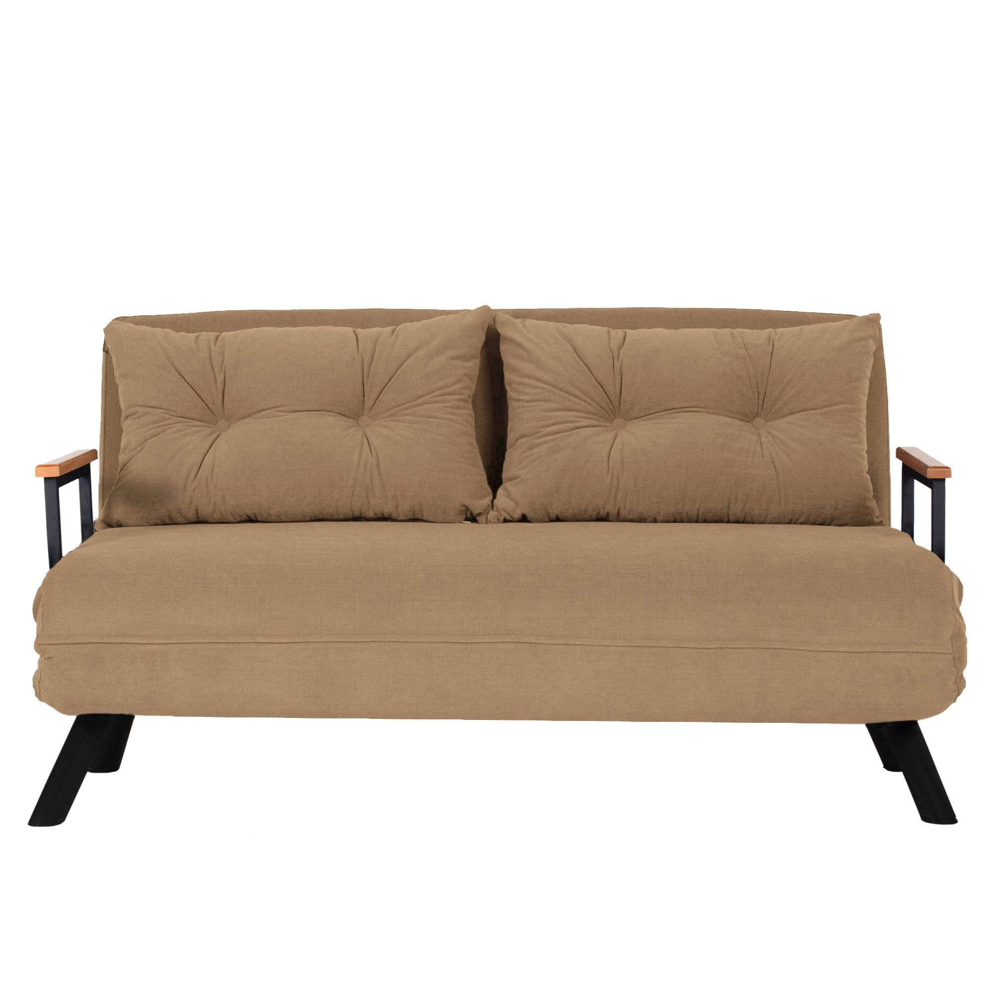 Canapea extensibila, Atelier Del Sofa, metal, poliester, maro deschis, 175x133 cm — imaginea 6