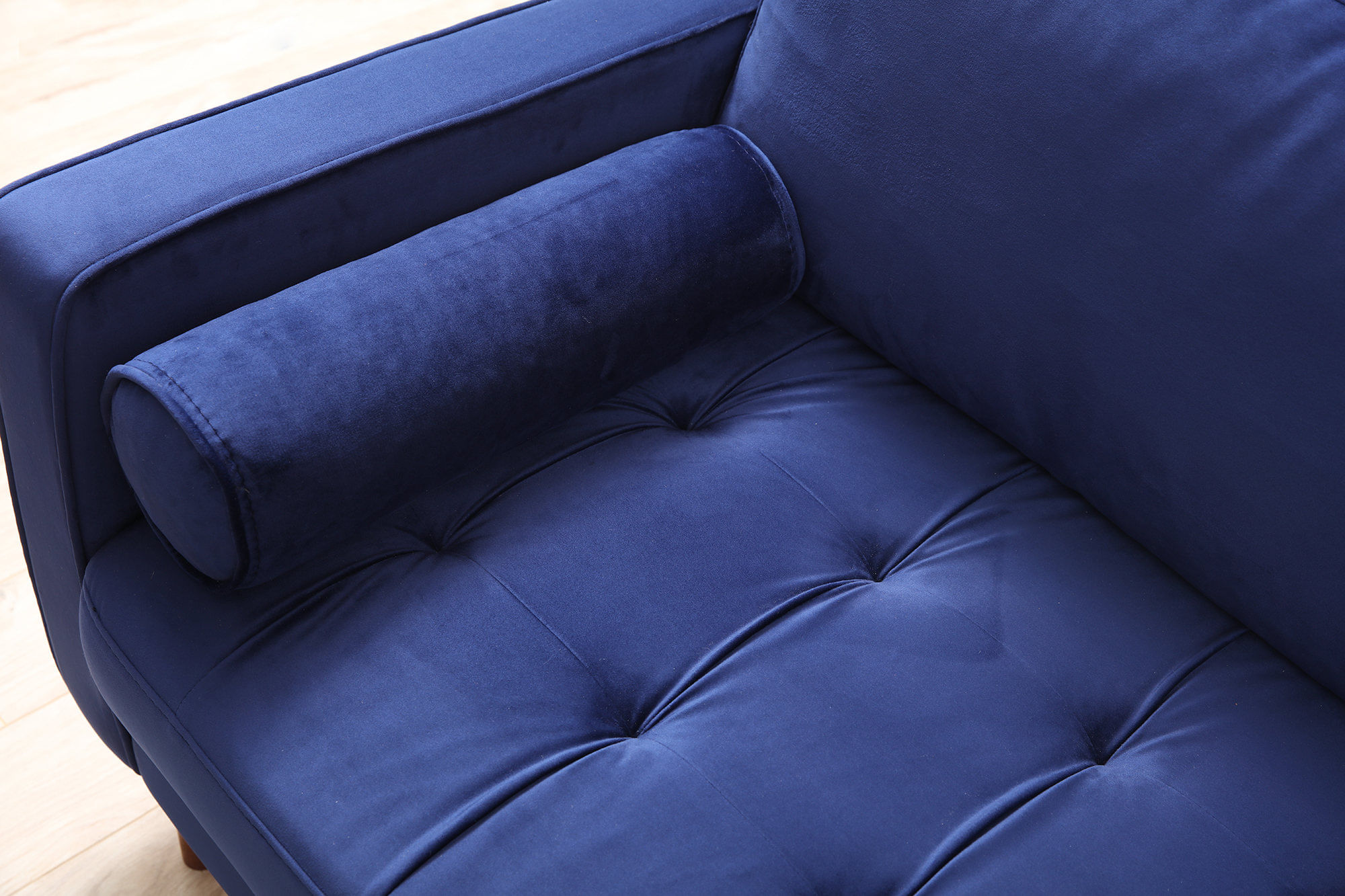 Canapea 3 locuri, Atelier Del Sofa, lemn fag, albastru marin, 215x90x70 cm — imaginea 9