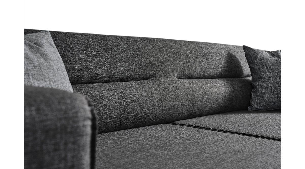 Canapea extensibila, Atelier Del Sofa, lemn fag, antracit, 222x92x74 cm — imaginea 5