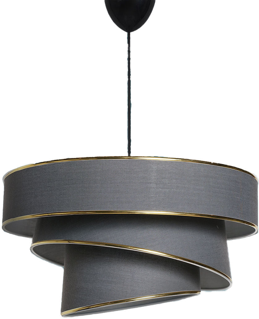 Candelabru, Opviq, bumbac, antracit auriu, 40x40x72 cm