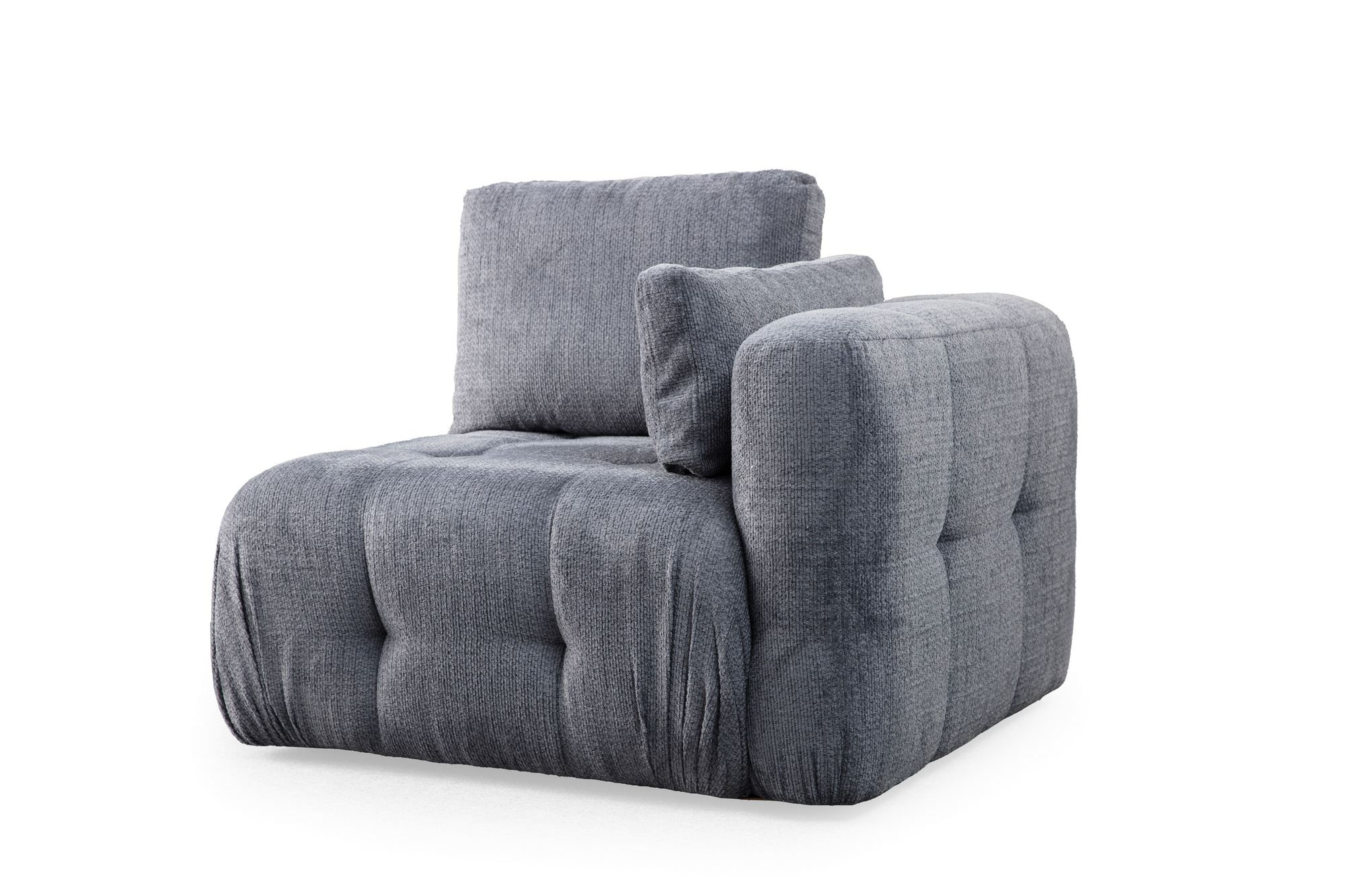 Canapea 3 locuri, Atelier Del Sofa, poliester, gri, 290x100x65 cm — imaginea 3