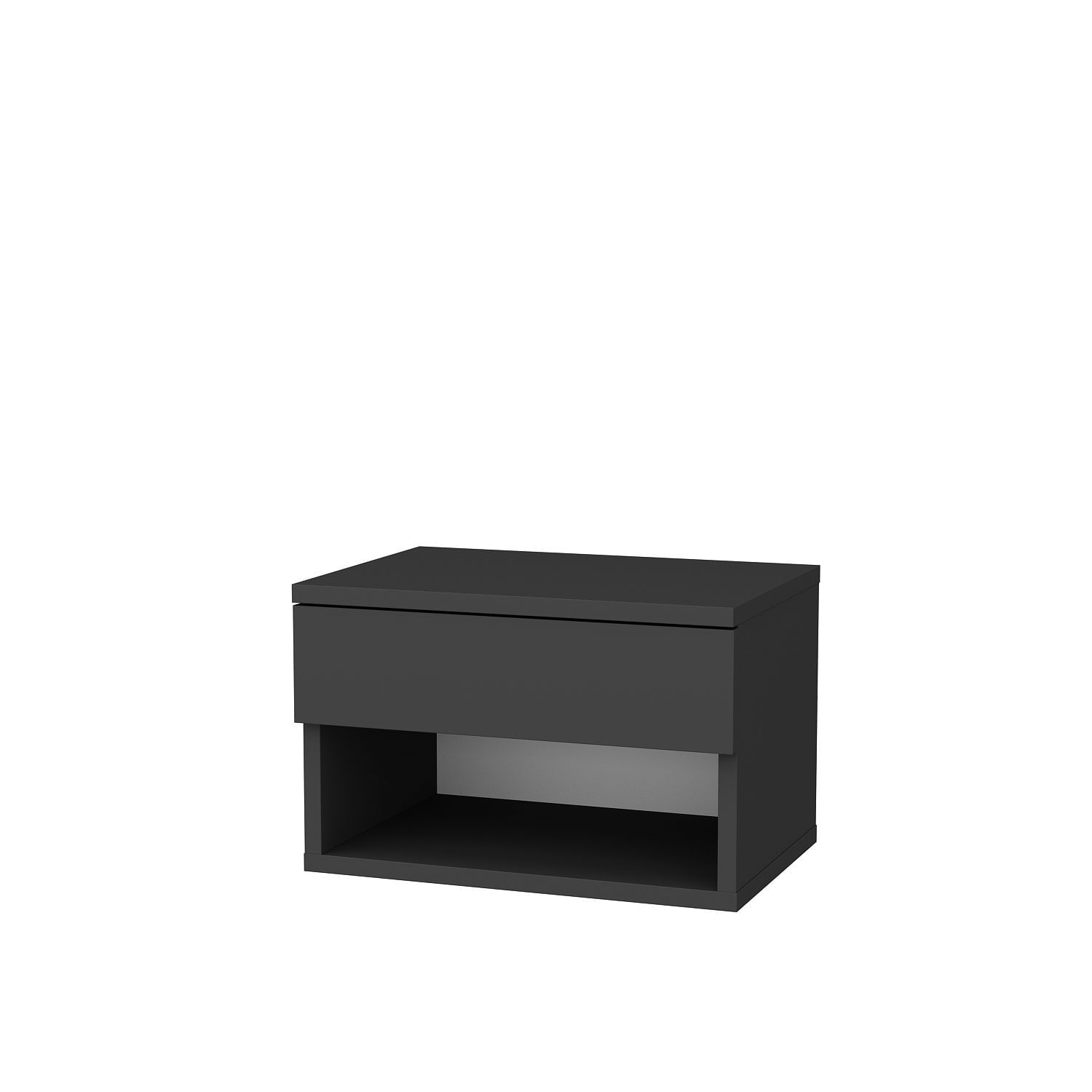 Noptiera, Hanah Home, pal melaminat, antracit, 44.6x29x31.9 cm — imaginea 3