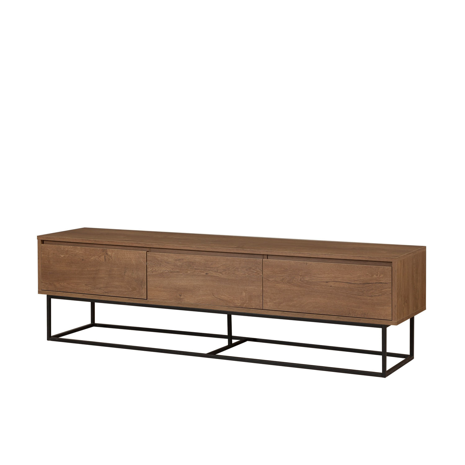 Comoda tv, Hanah Home, pal melaminat, nuc si negru, 180x40x50 cm, 863SPH5106 — imaginea 4