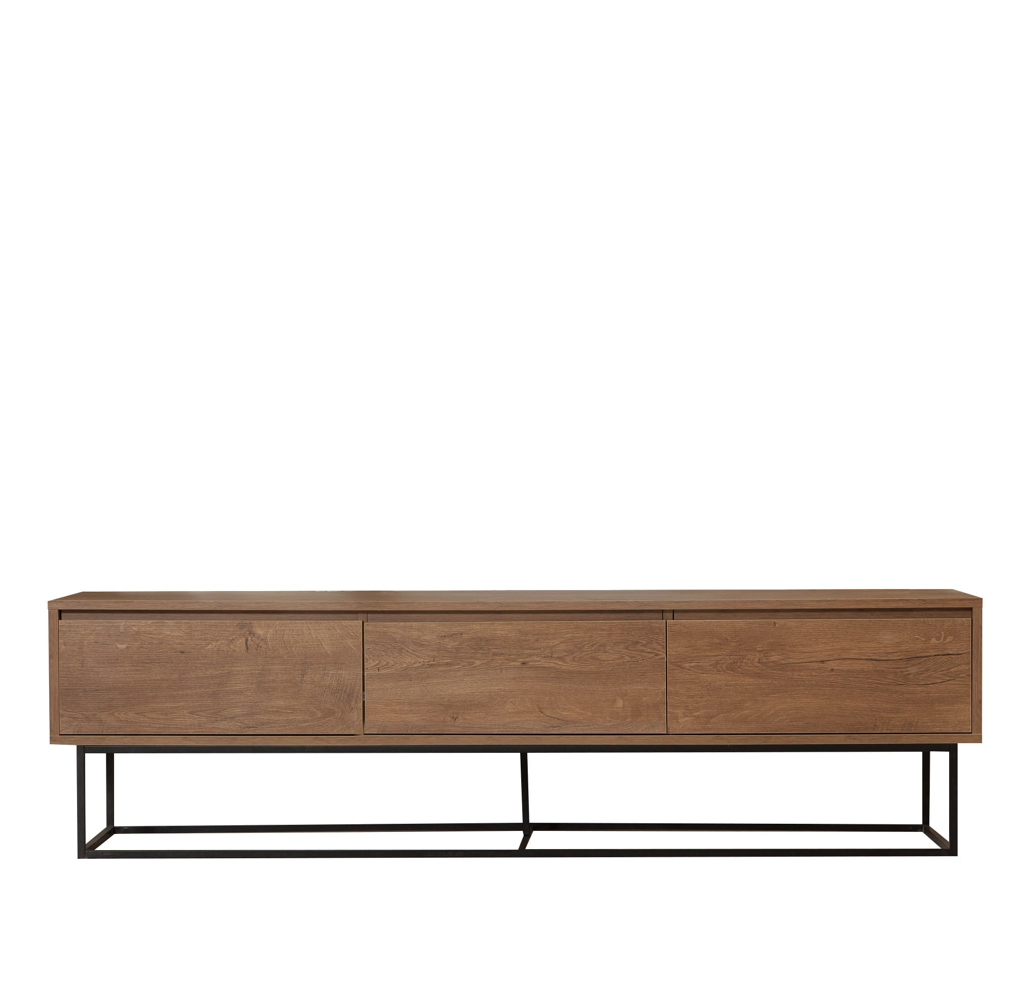 Comoda tv, Hanah Home, pal melaminat, nuc si negru, 180x40x50 cm, 863SPH5106 — imaginea 7
