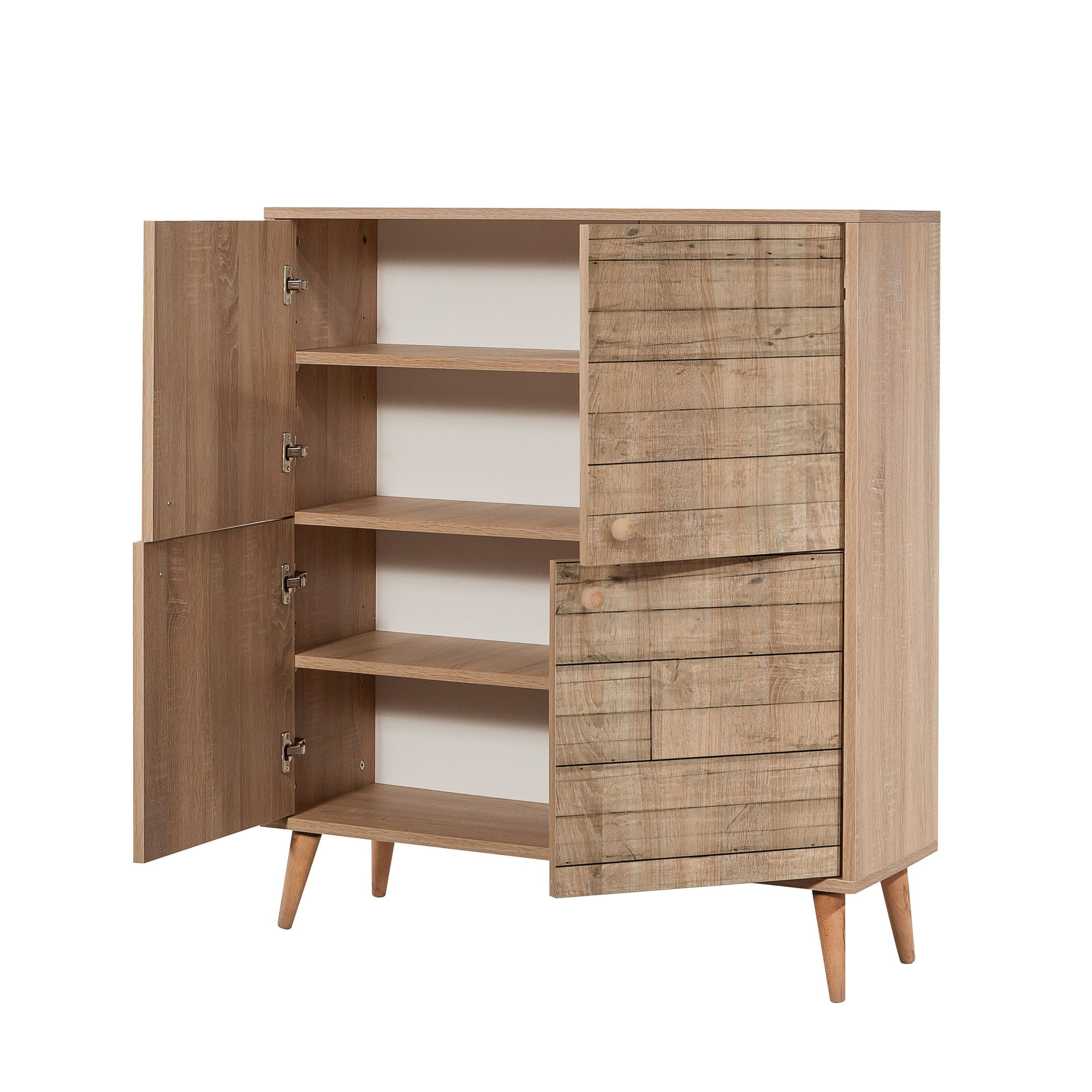 Dulap multifunctional, Hanah Home, pal melaminat, stejar sonoma, 95x36x111 cm, 863SPH3933 — imaginea 3