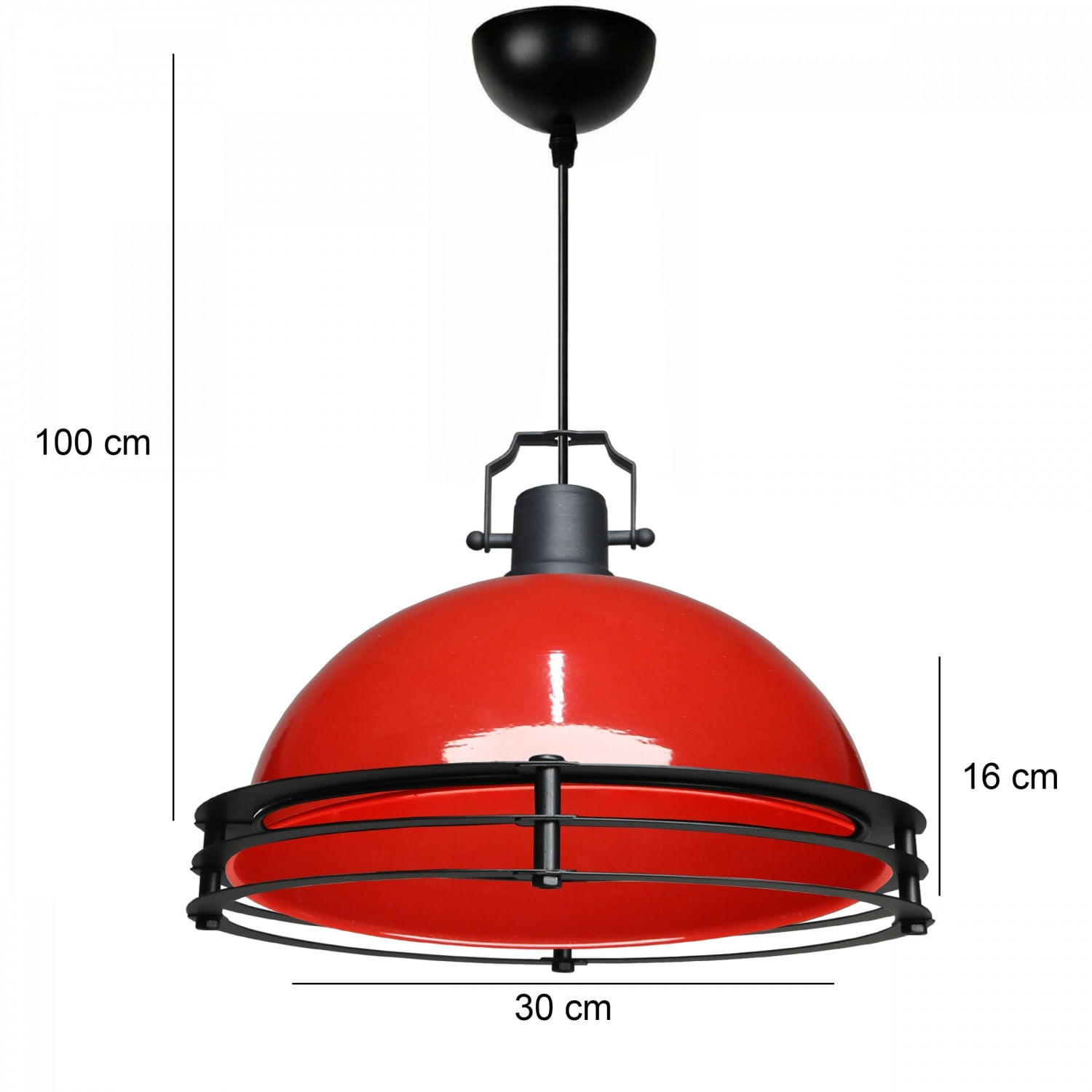 Candelabru, Opviq, metal, rosu, diametru 30 cm, inaltime 100 cm