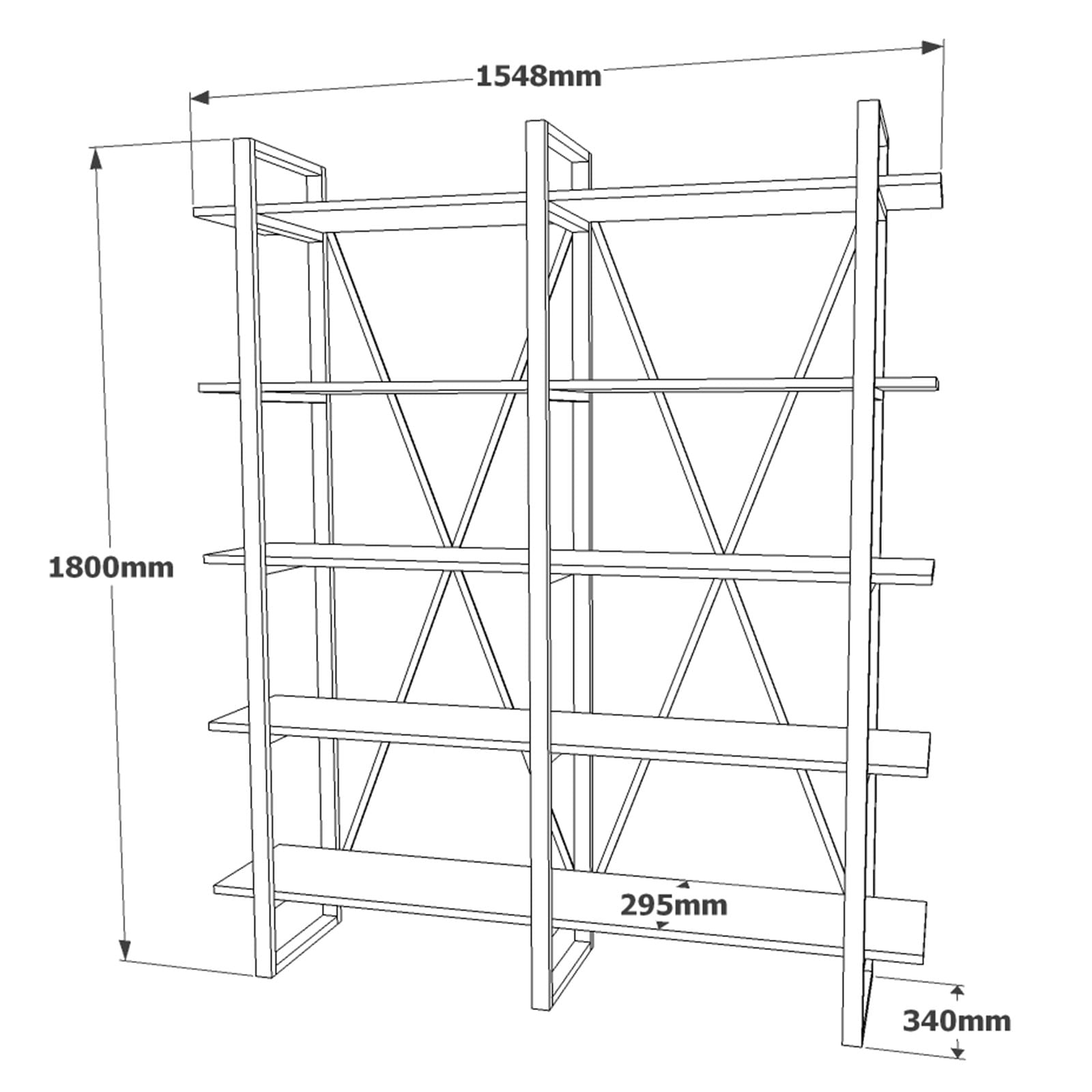 Set mobilier birou, Hanah Home, pal melaminat, baroc si antracit, 956LCS3416 — imaginea 6