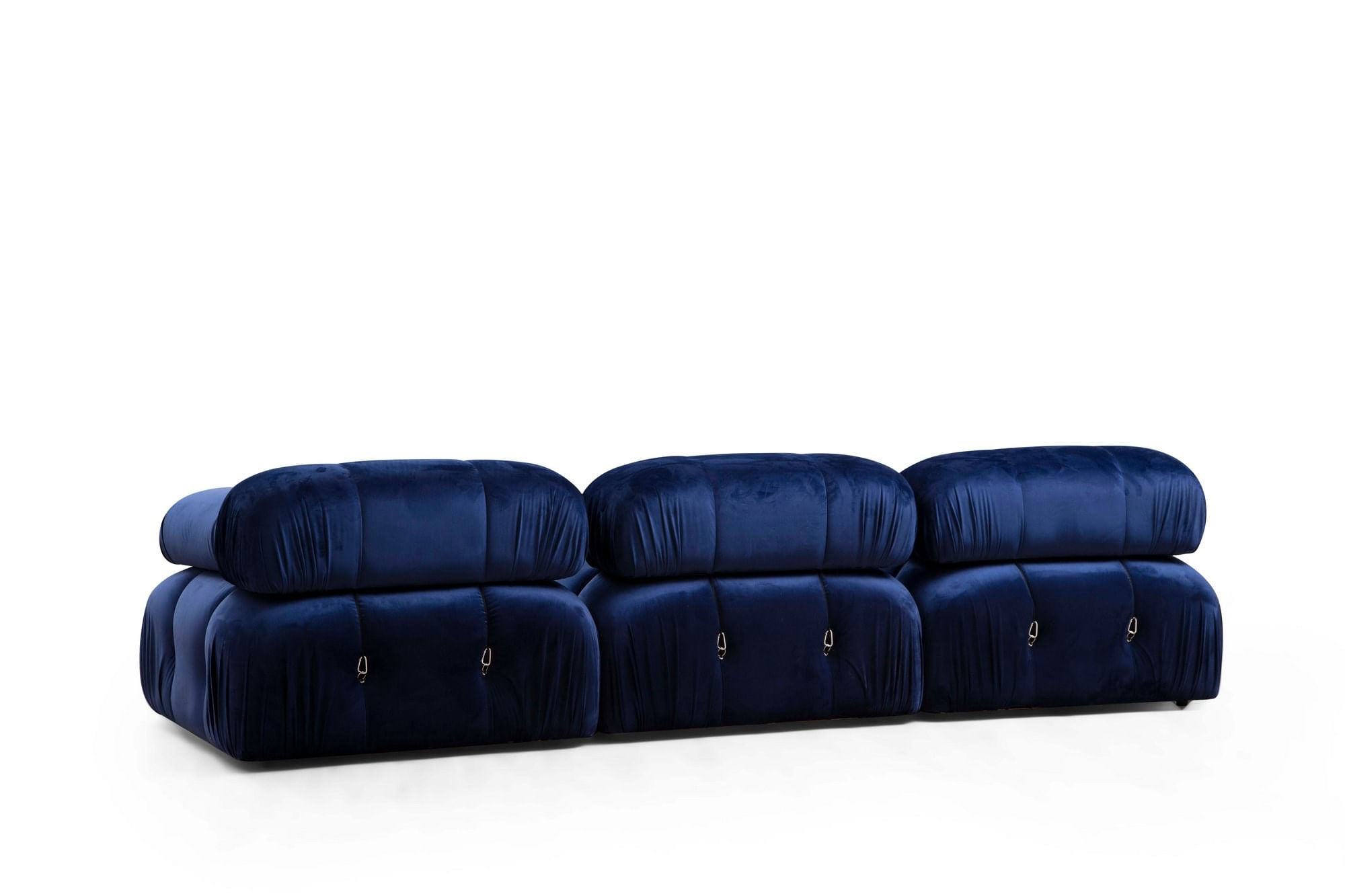 Canapea 1 loc, Hanah Home, lemn de fag si pal, albastru, 95x95x75 cm — imaginea 5