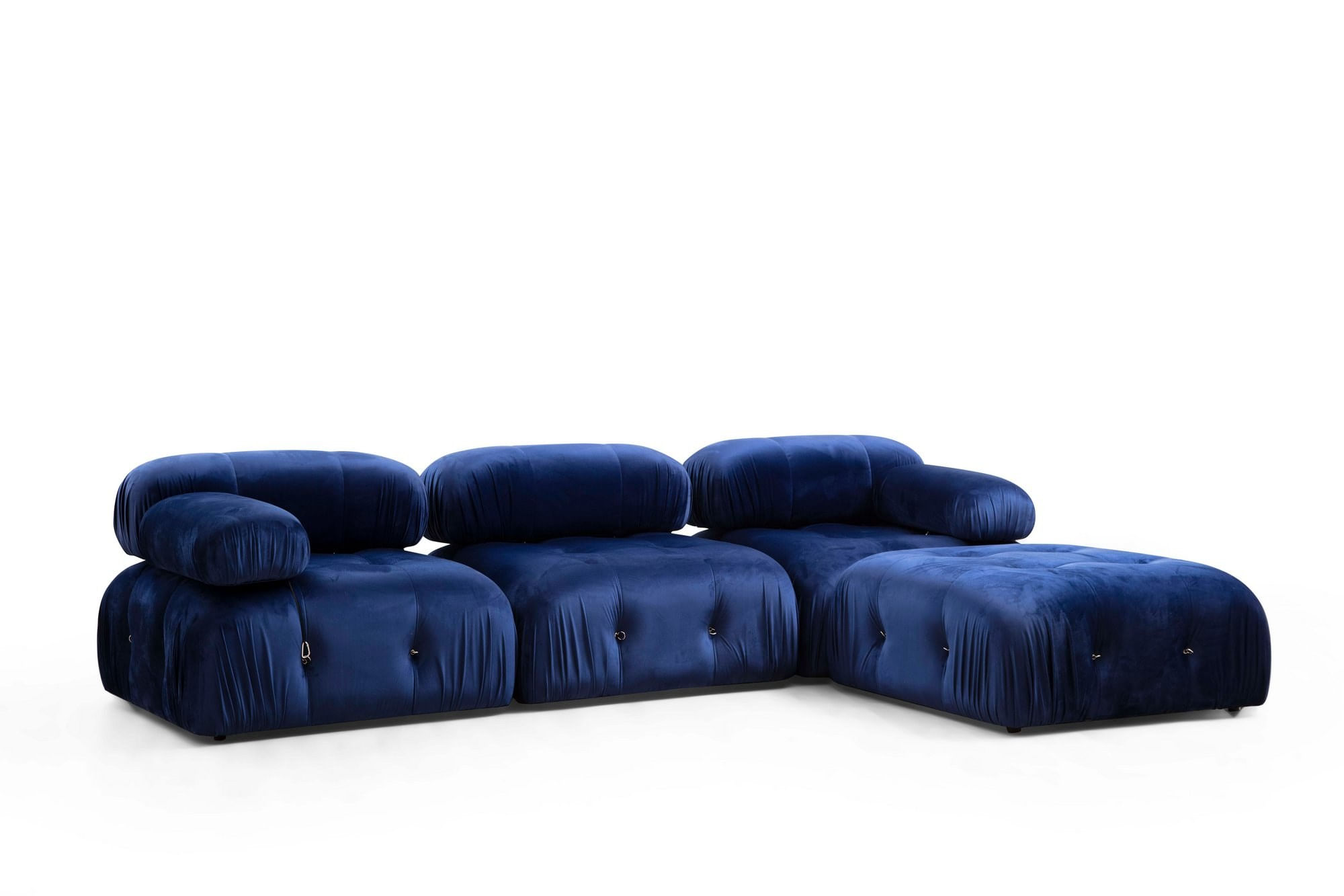 Canapea 1 loc, Hanah Home, lemn de fag si pal, albastru, 95x95x75 cm — imaginea 6