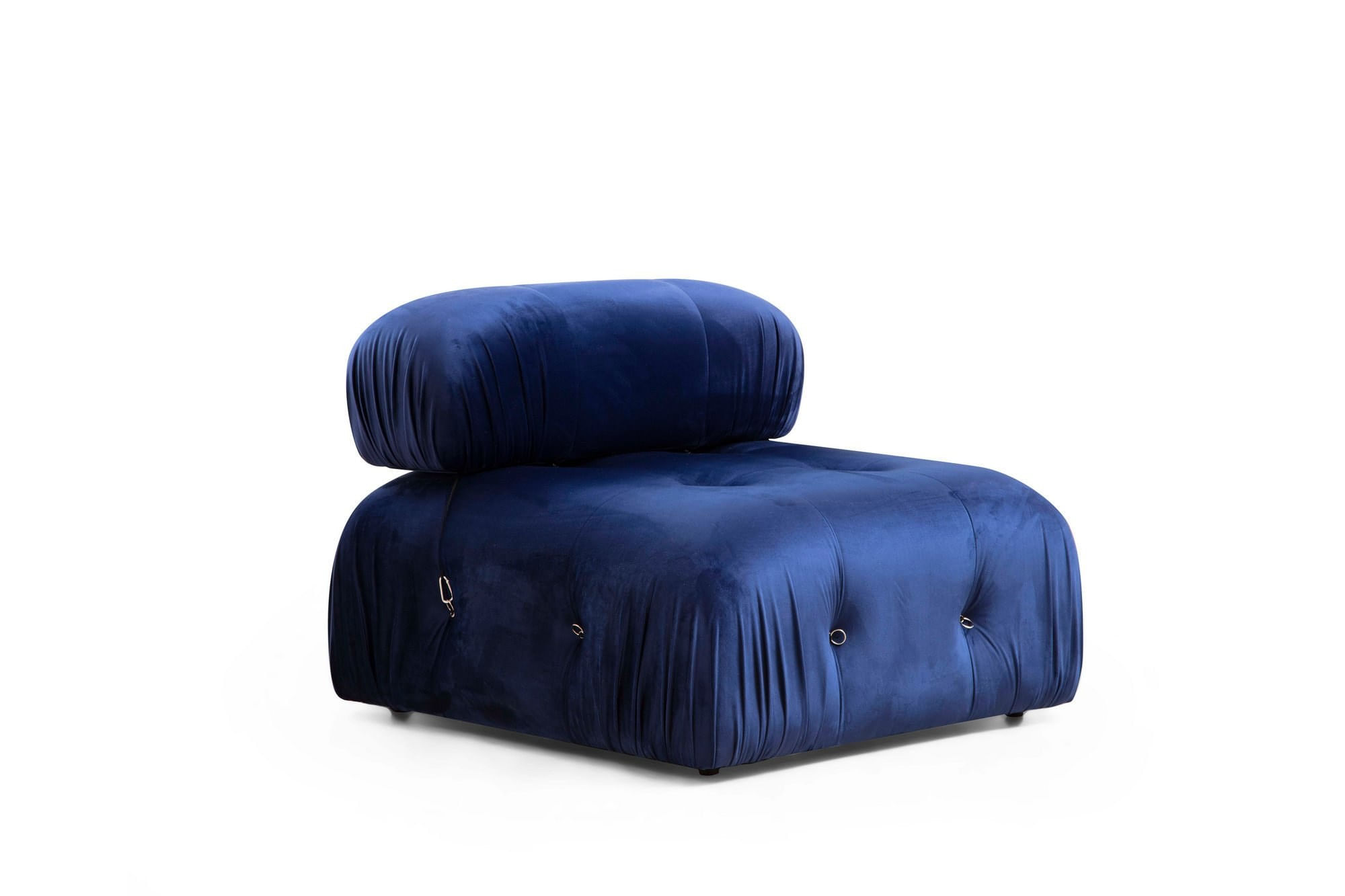 Canapea 1 loc, Hanah Home, lemn de fag si pal, albastru, 95x95x75 cm — imaginea 8