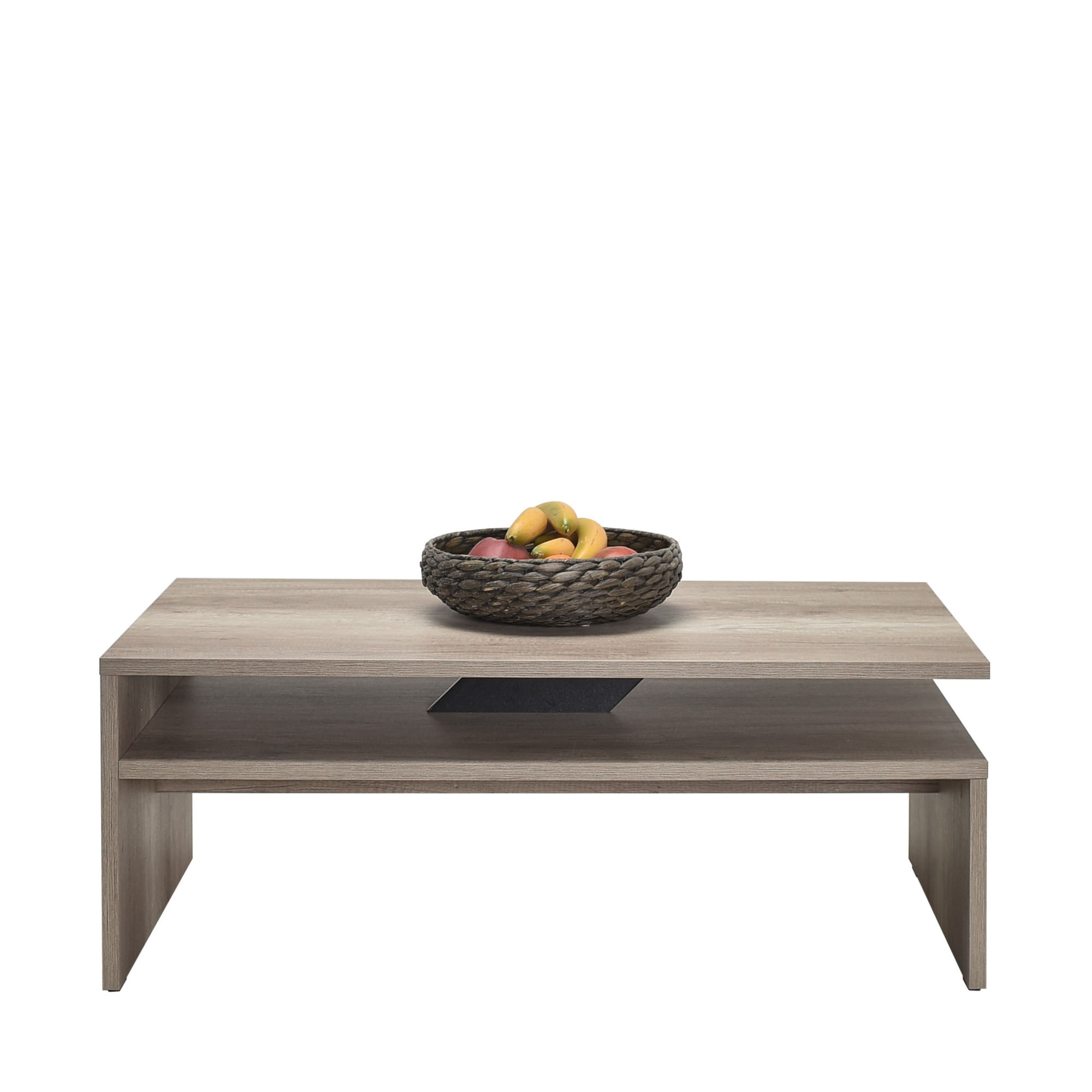 Masuta de cafea, Hanah Home, pal melaminat, nuc deschis, 110x65x42 cm, 479ADR1798 — imaginea 4