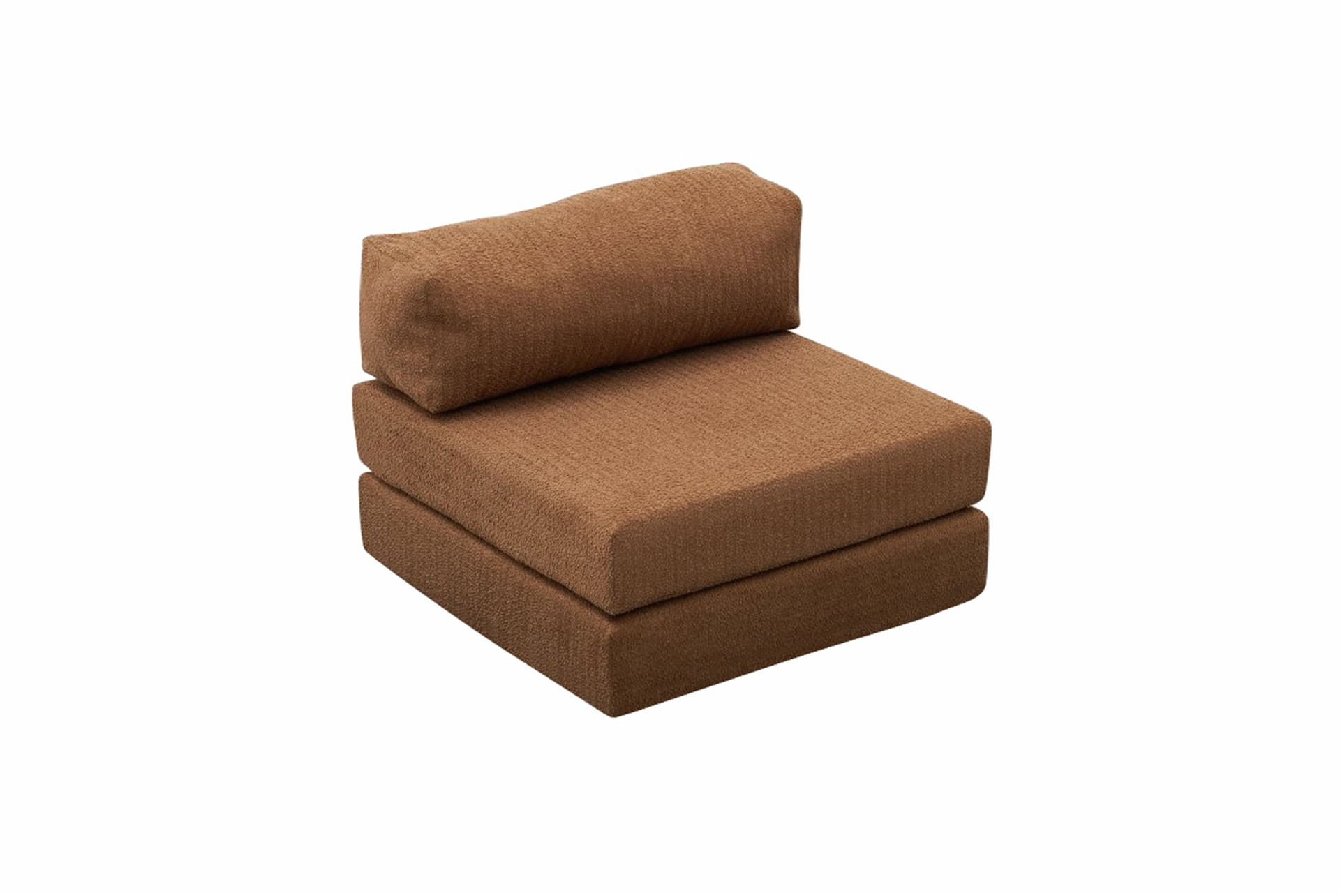 Canapea 1 loc, Atelier Del Sofa, chenille, maro, 95x75x95 cm — imaginea 5