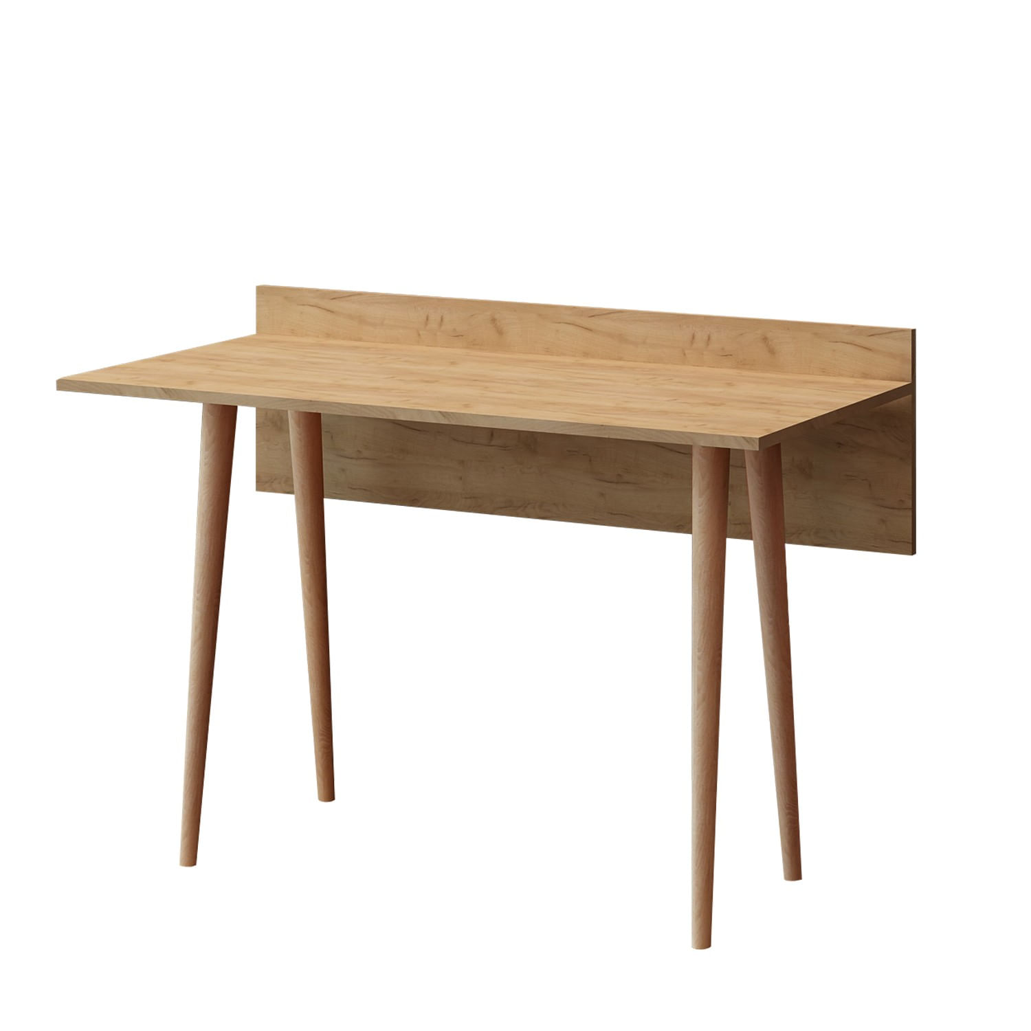 Birou de studiu, Hanah Home, pal melaminat, stejar, 120x61.8x74 cm — imaginea 3