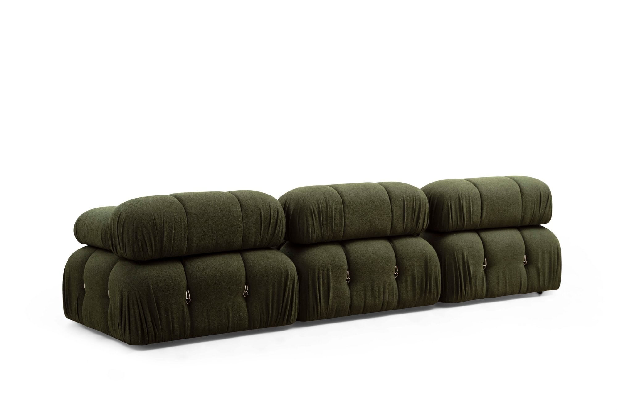 Canapea 1 loc, Hanah Home, lemn fag si pal, verde, 95x95x75 cm — imaginea 3