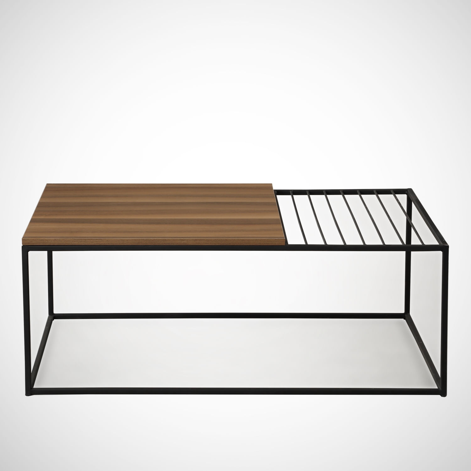 Masuta de cafea, Hanah Home, pal melaminat, nuc, 95x55x43 cm, 801CMY2844 — imaginea 4